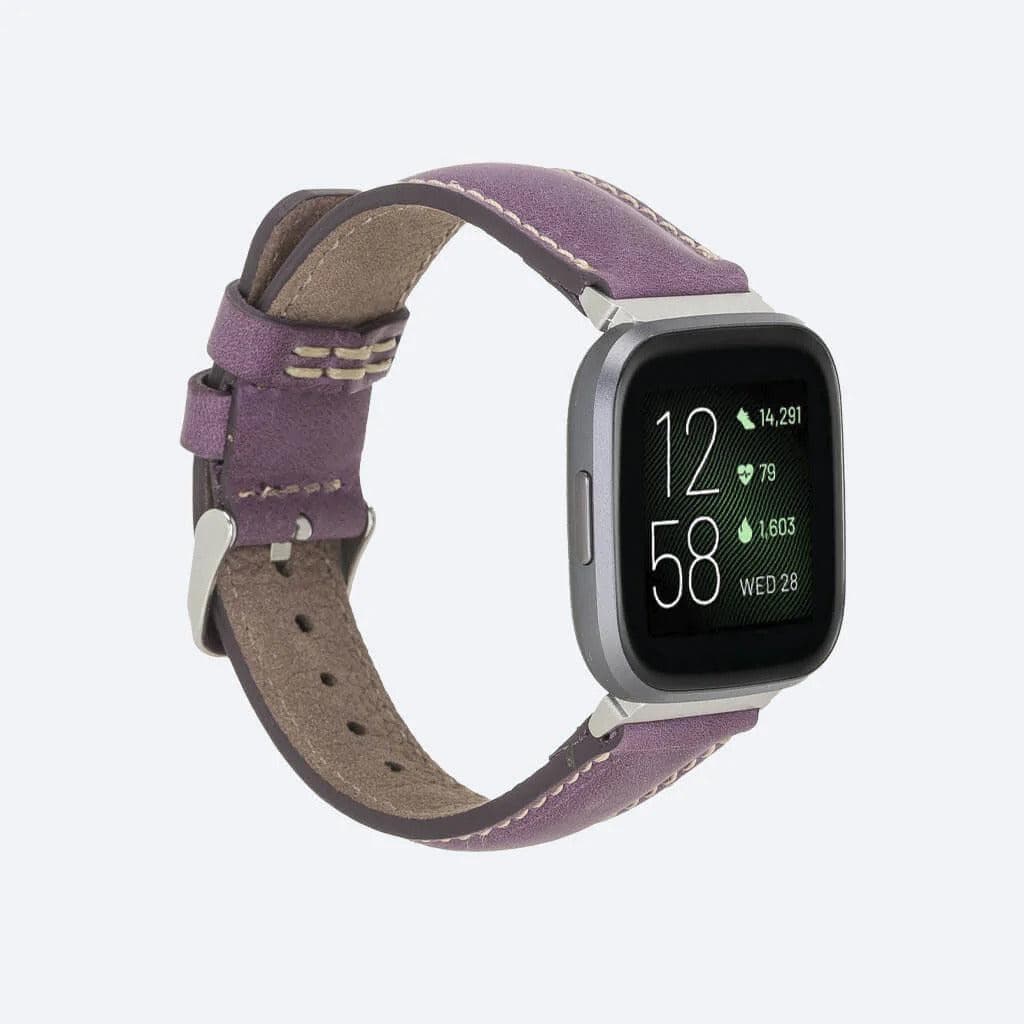 Classic Fitbit Leather Straps Sense / Purple Bouletta