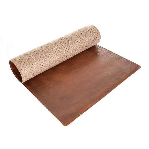 Desk Mat Leather Desk Mat & Pad RST2EF - Rustic Tan with Effect Bouletta Shop