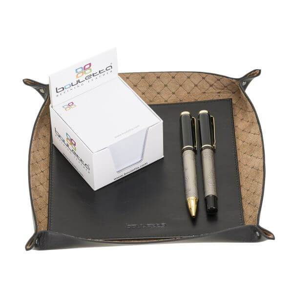Desk Mat Leather Desk Organizer RST1 - Black Bouletta Shop