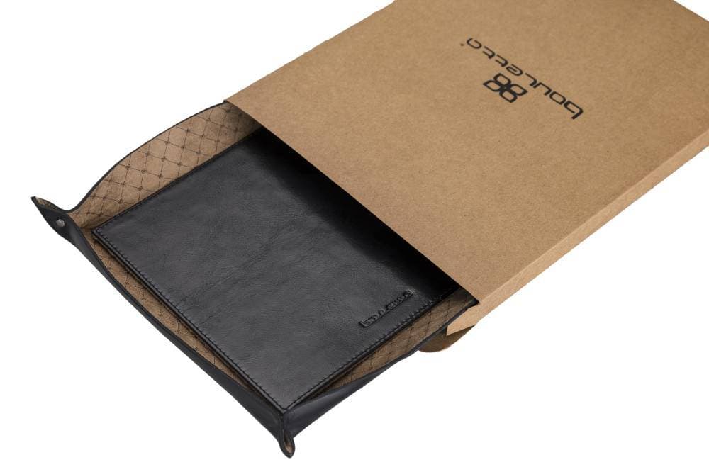 Desk Mat Leather Desk Organizer RST1 - Black Bouletta Shop
