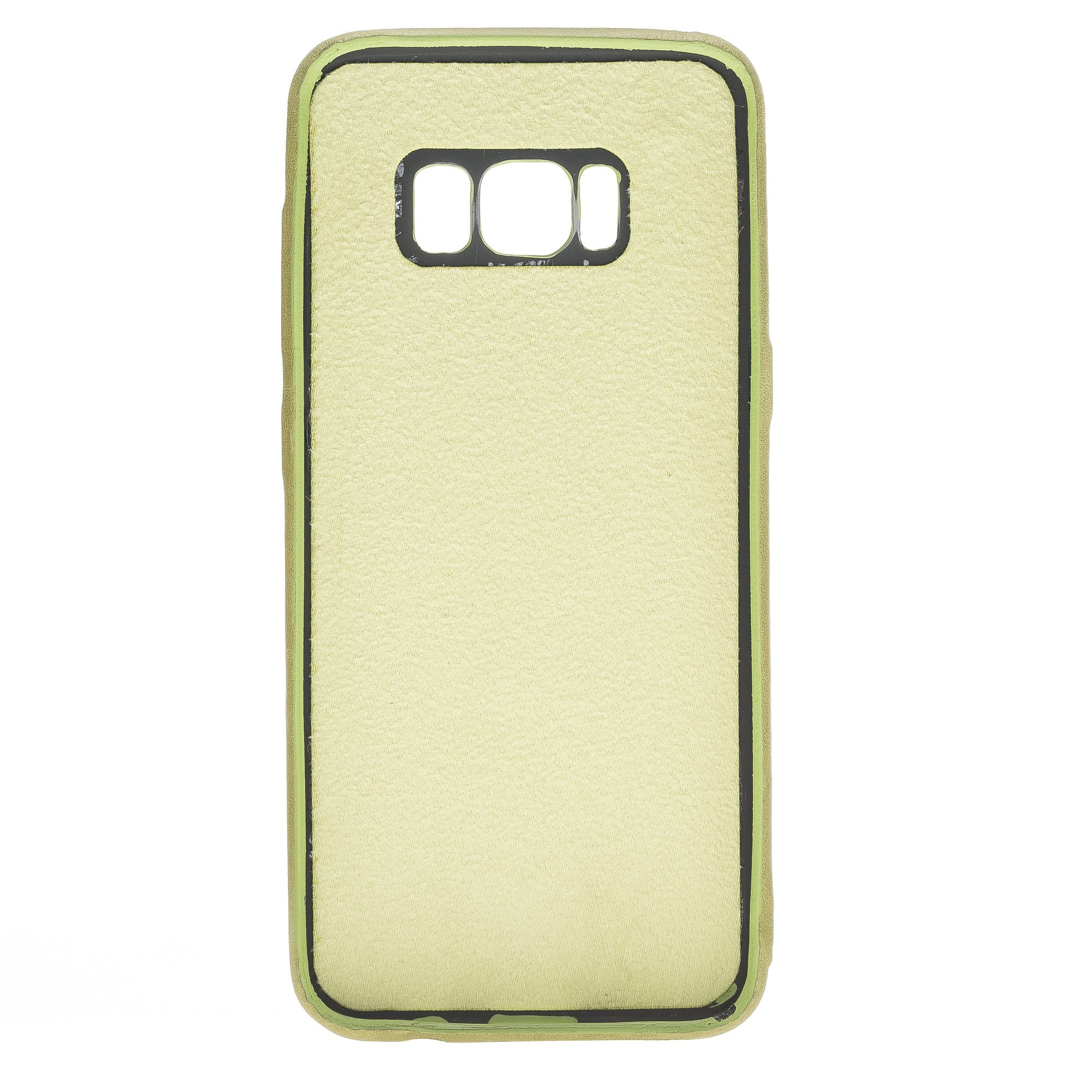 Leder Ultra Hülle mit Kreditkartenfächern für Samsung S8 - Verrückt Grün