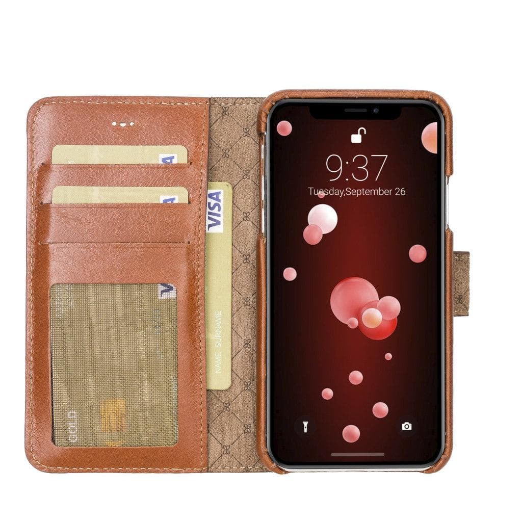 Full Leather Coating Detachable Wallet Case for Apple iPhone X Series Bouletta LTD