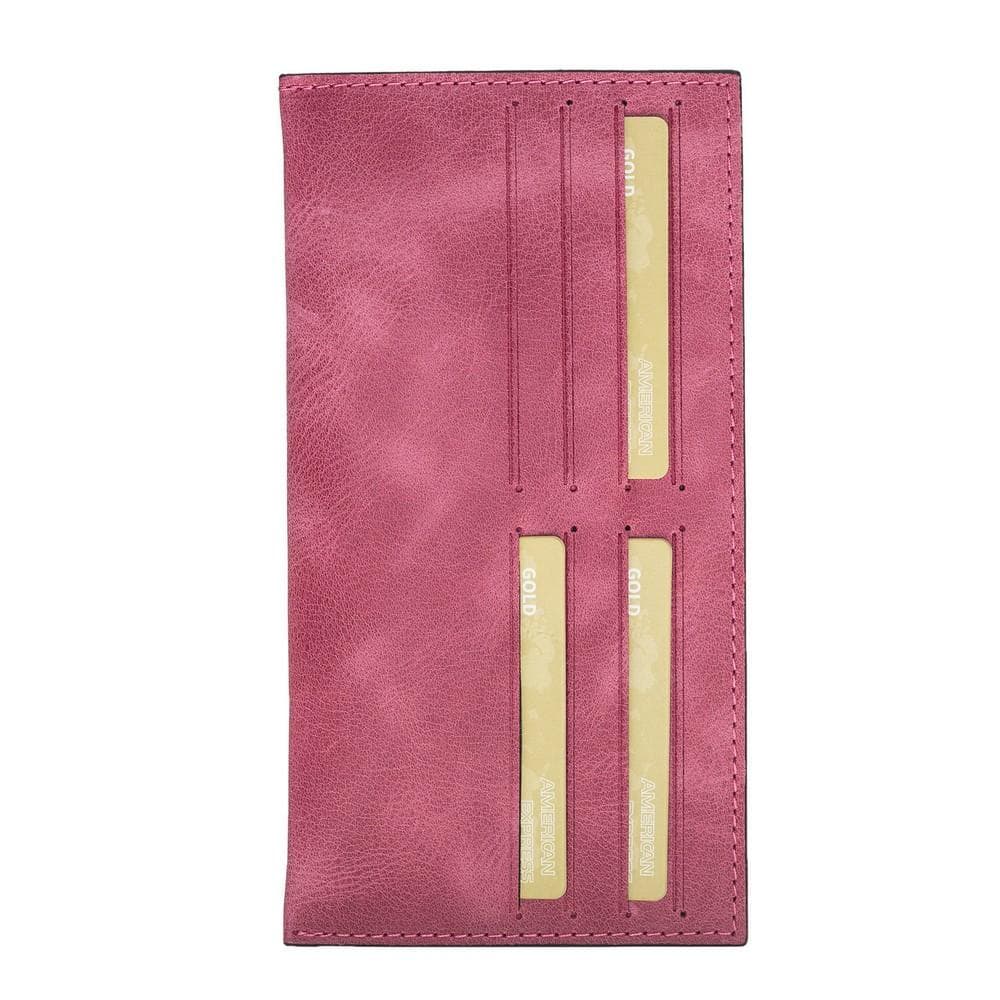 Handbag Tria Women's Leather Clutch - Tiguan Pink Bouletta Case