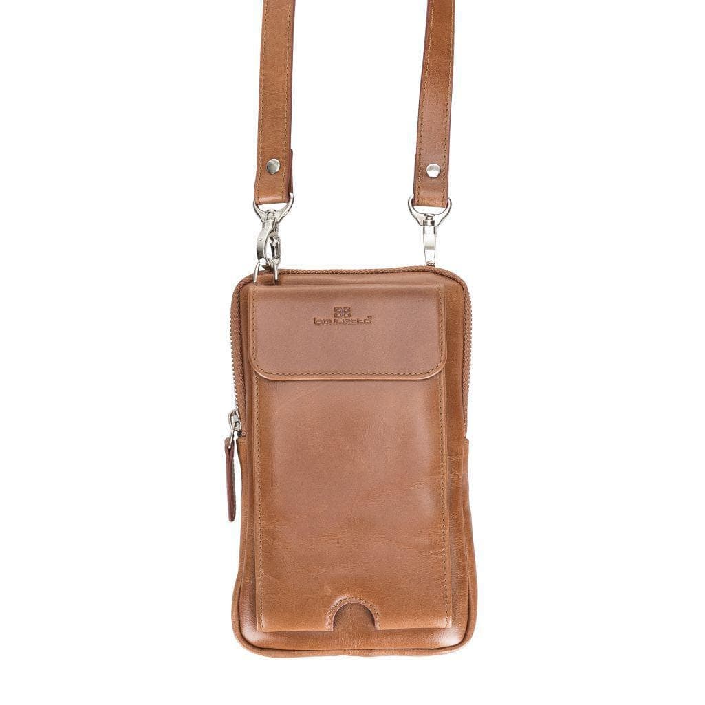 Nino Leather Crossbody Bag - Universal Wallet Case for Phones Tan Bouletta LTD