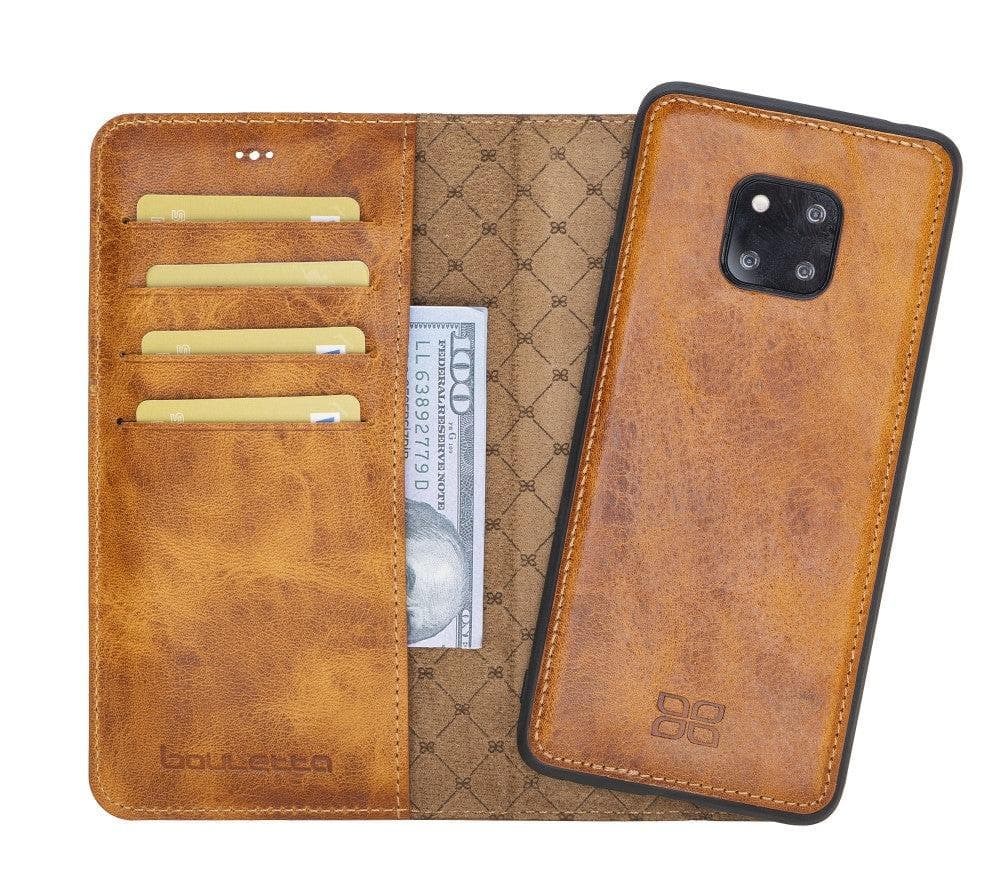 Huawei Mate 20 Leather Magnetic Leather Case Light Brown Bouletta