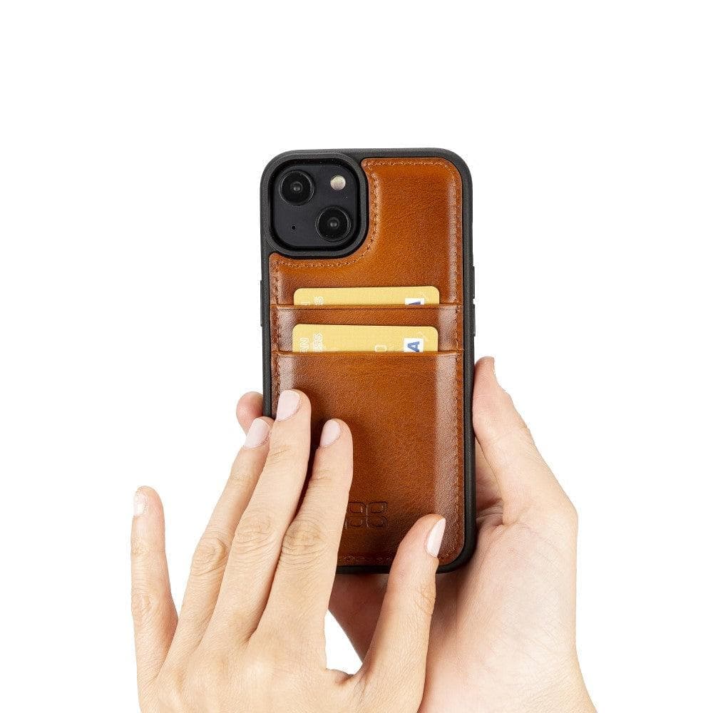 Leather Case for iPhone 15 Series with Card Holder Bouletta LTD