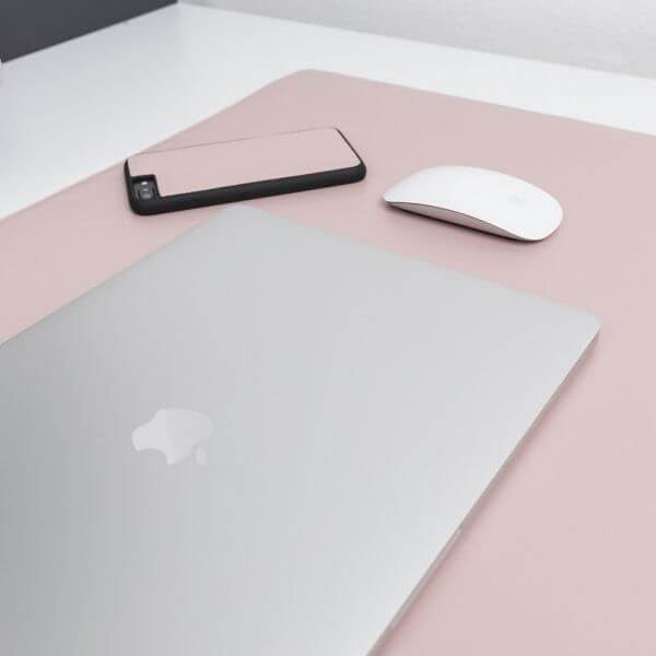 Leather Desk Mat & Pad NU2 - Pink Bouletta Shop
