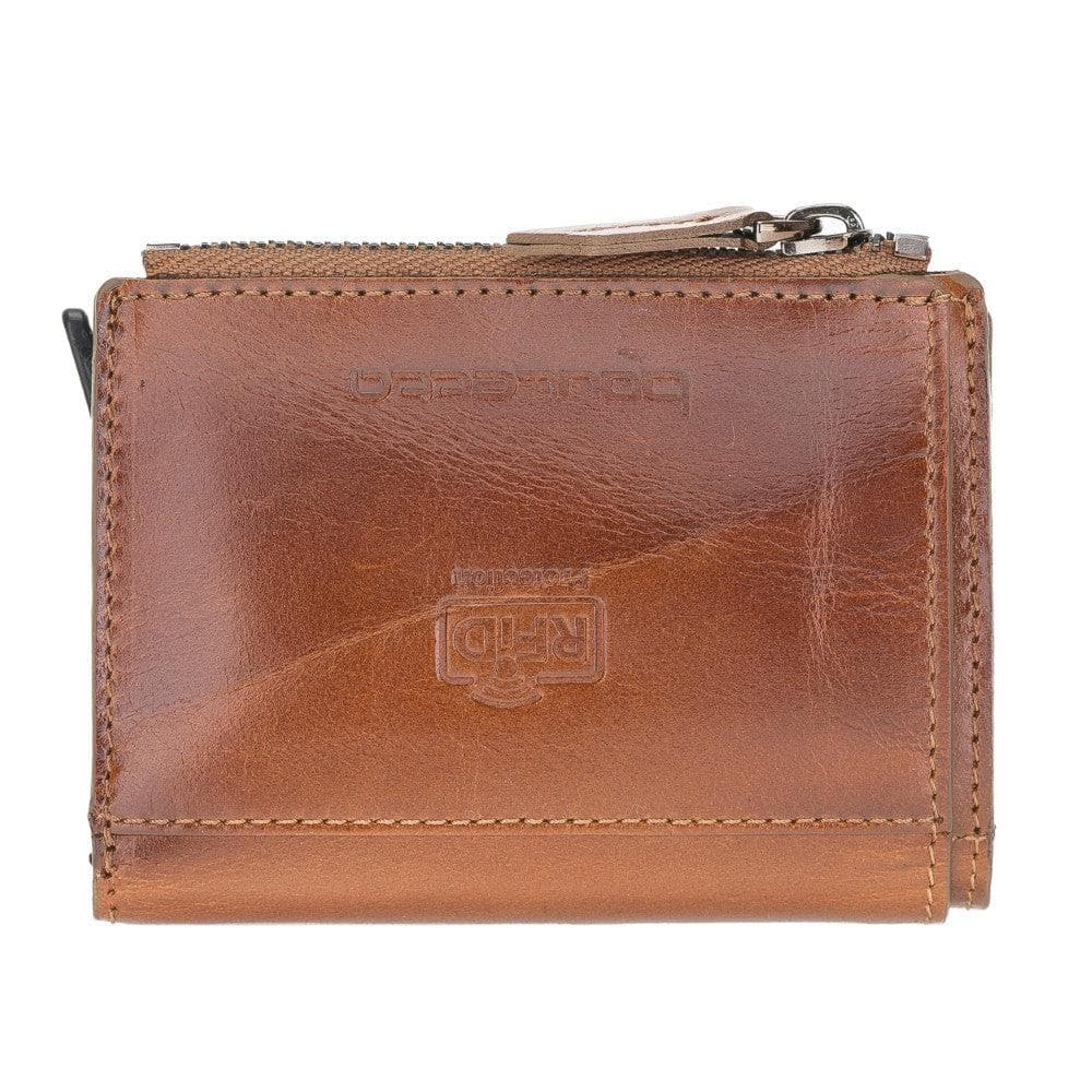 Leather Zip Mechanical Card Holder Bouletta