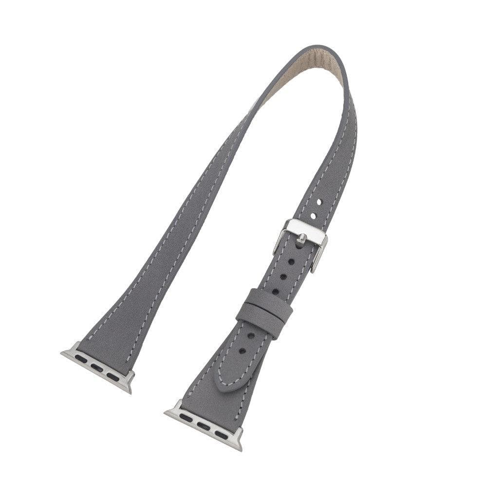 Leeds Double Tour Slim Apple Leather Watch Strap Bouletta