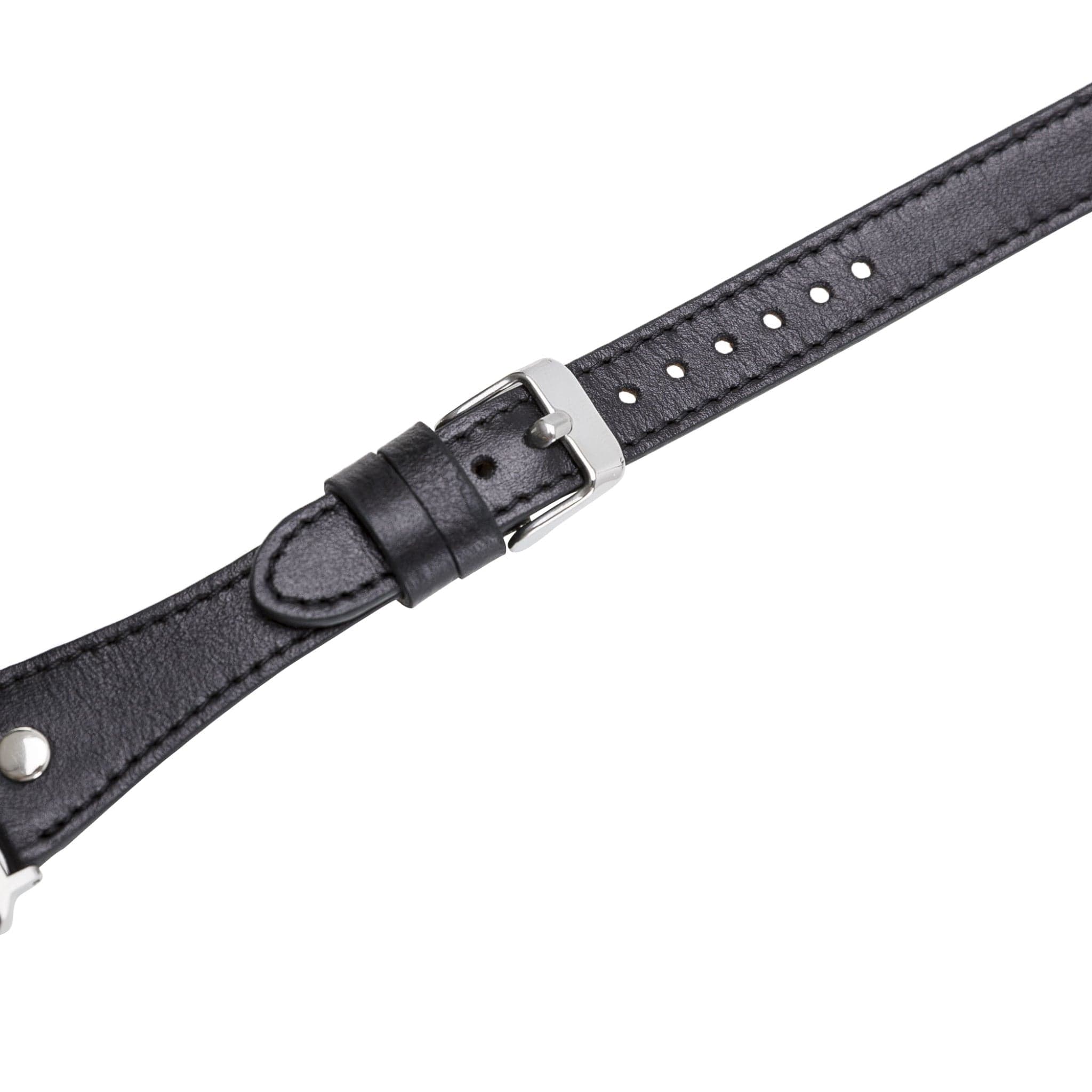 Leeds Double Tour Slim with Silver Bead Apple Watch Leather Straps Bouletta LTD