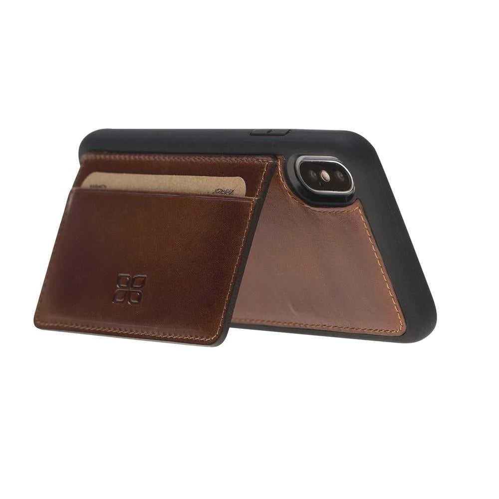Apple iPhone X and iPhone XS Flexible Leather Back Cover with Stand Bouletta LTD