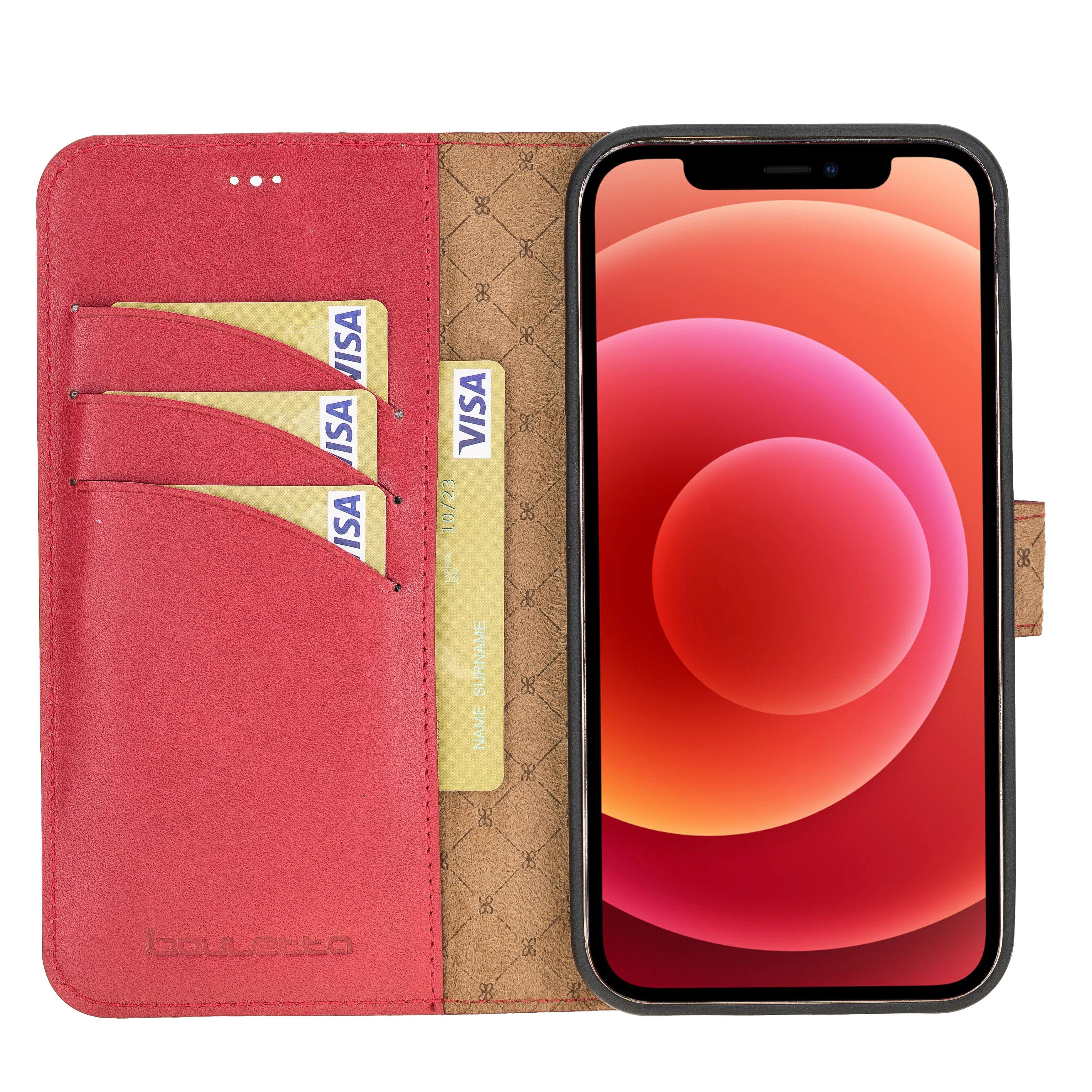 Mobile Phone Cases Detachable Magnetic Leather Wallet Cases for Apple İphone 12 Series Bouletta Shop