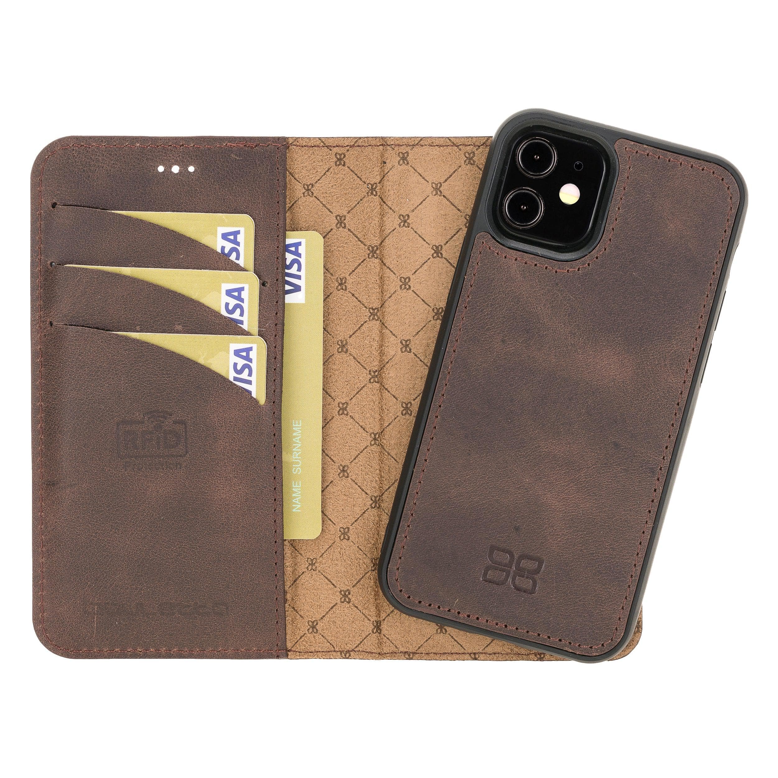 Mobile Phone Cases Detachable Magnetic Leather Wallet Cases for Apple İphone 12 Series Bouletta Shop