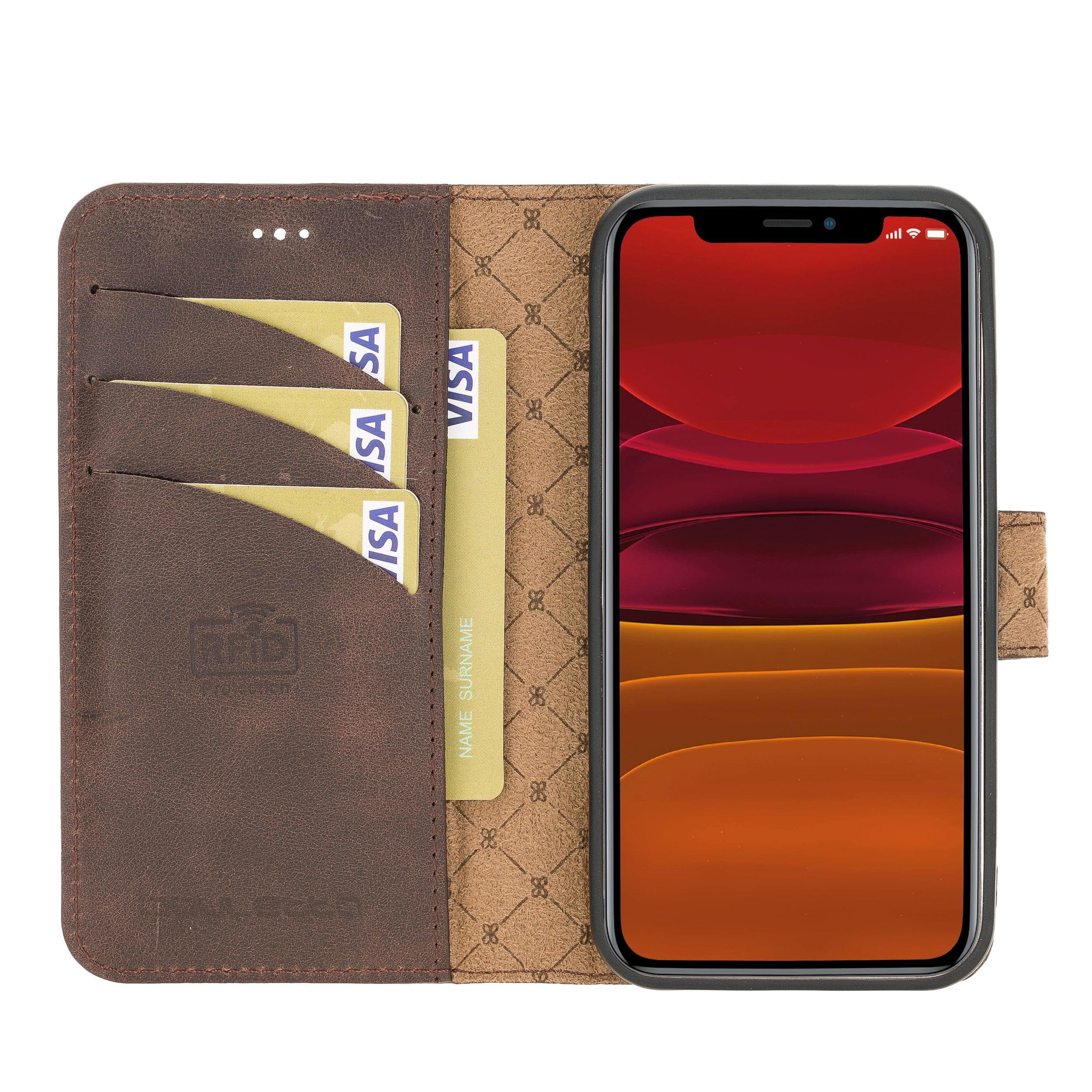 Mobile Phone Cases Detachable Magnetic Leather Wallet Cases for Apple İphone 12 Series Bouletta Shop