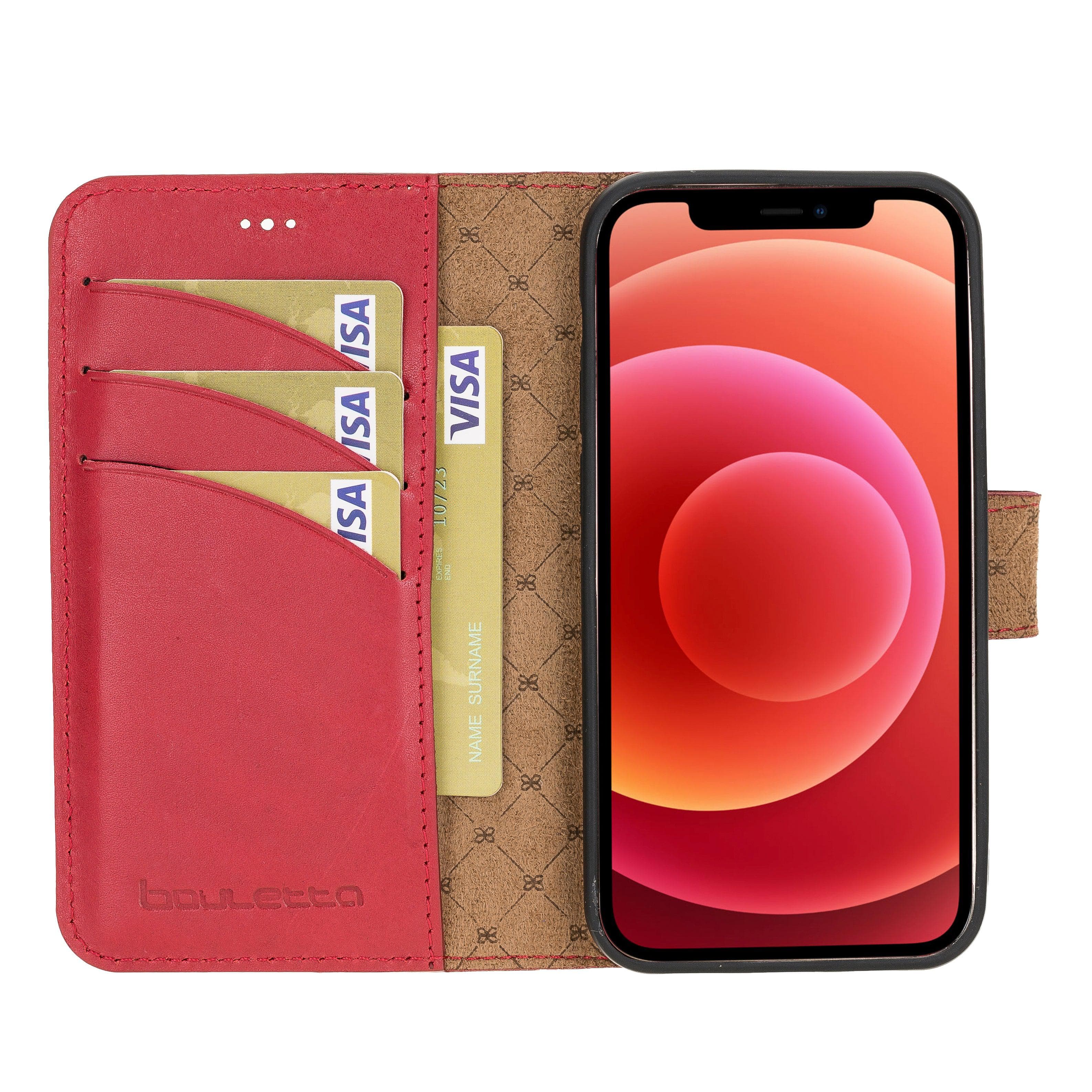 Mobile Phone Cases Detachable Magnetic Leather Wallet Cases for Apple İphone 12 Series Bouletta Shop