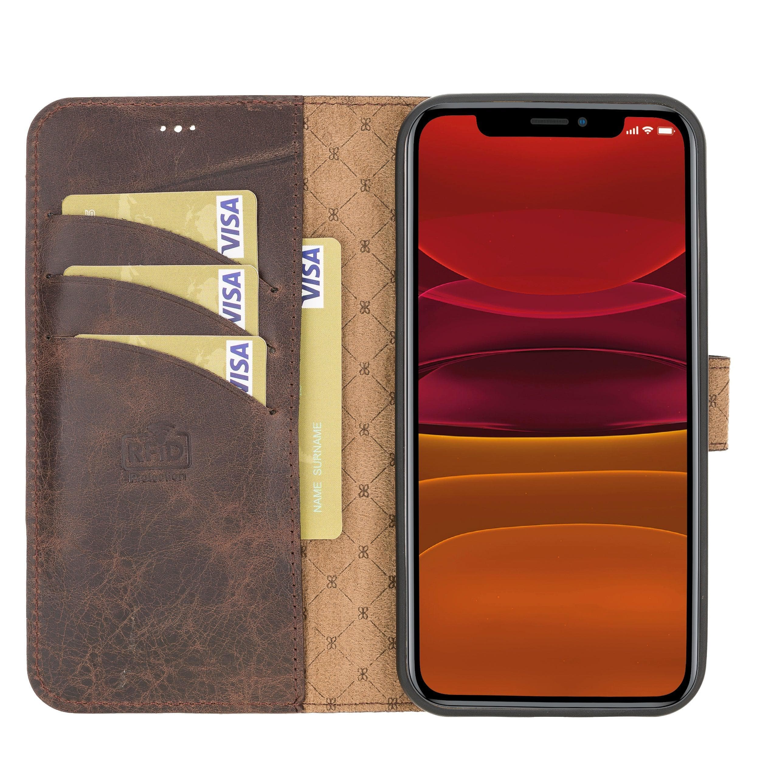 Mobile Phone Cases Detachable Magnetic Leather Wallet Cases for Apple İphone 12 Series Bouletta Shop