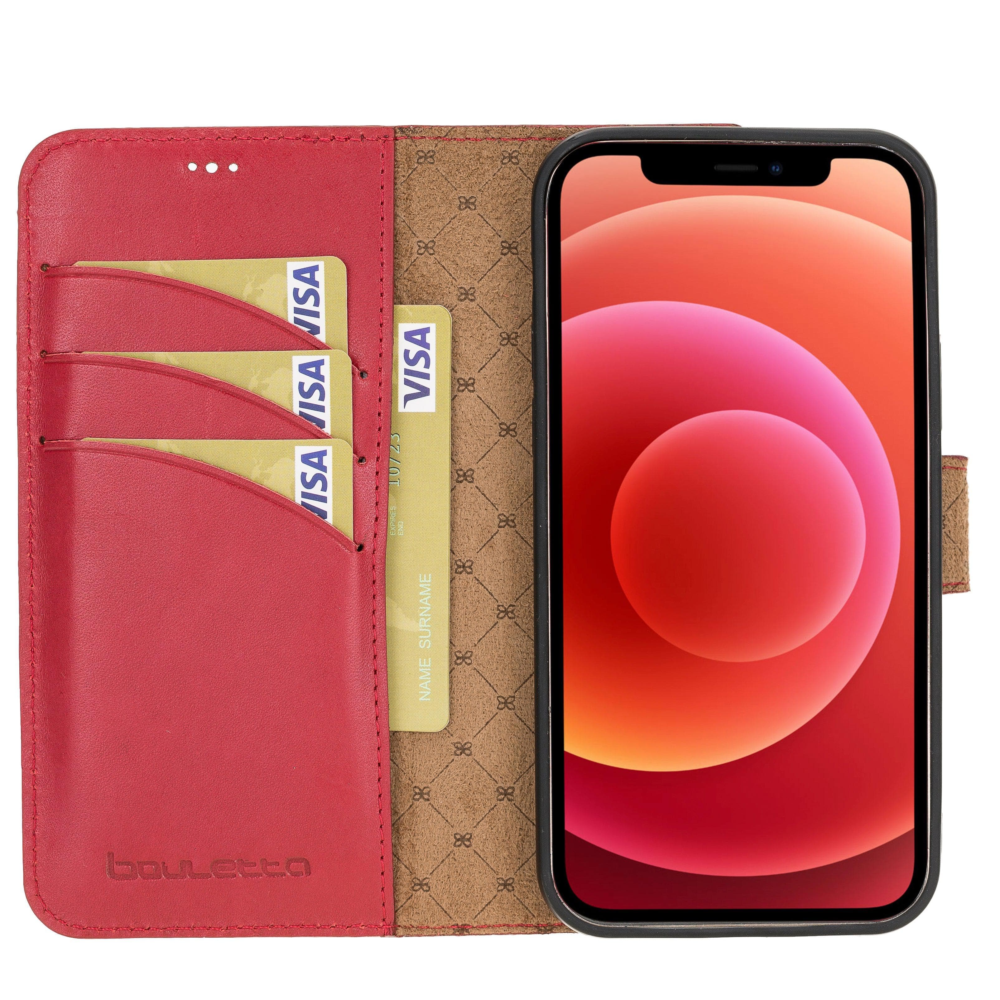 Mobile Phone Cases Detachable Magnetic Leather Wallet Cases for Apple İphone 12 Series Bouletta Shop