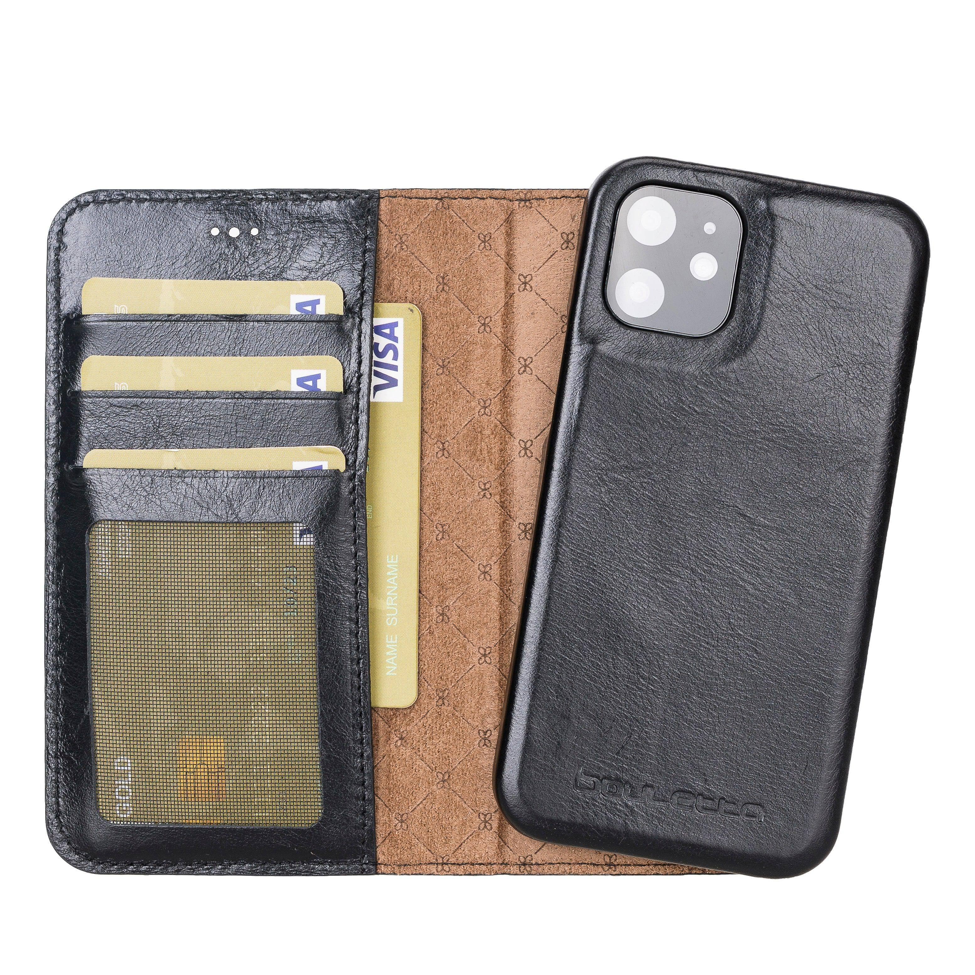 Mobile Phone Cases F360 Magnetic Detachable Leather Wallet Cases for Apple İphone 12 Series Bouletta Shop