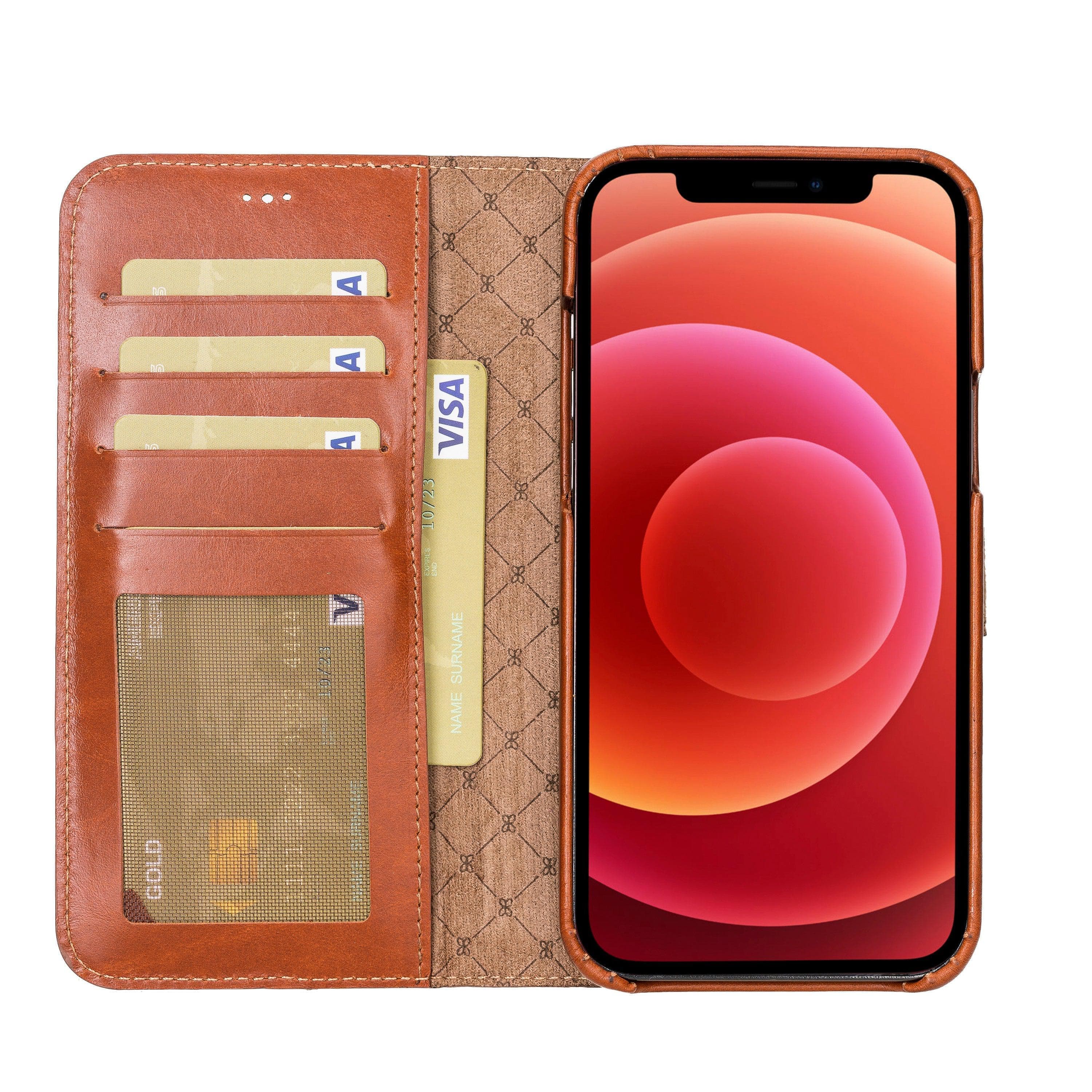 Mobile Phone Cases F360 Magnetic Detachable Leather Wallet Cases for Apple İphone 12 Series Bouletta Shop