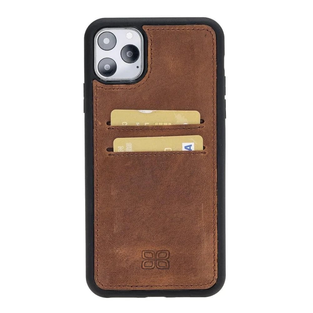 Bouletta Flexible Leather Back Cover With Card Holder for iPhone 11 Series iPhone 11 Promax / Brown Bouletta LTD
