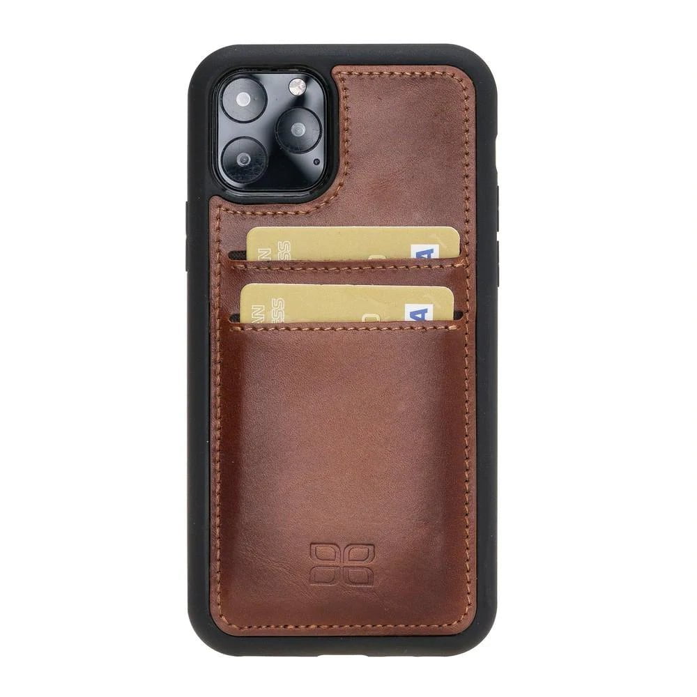 Bouletta Flexible Leather Back Cover With Card Holder for iPhone 11 Series iPhone 11 Pro / Tan Bouletta LTD