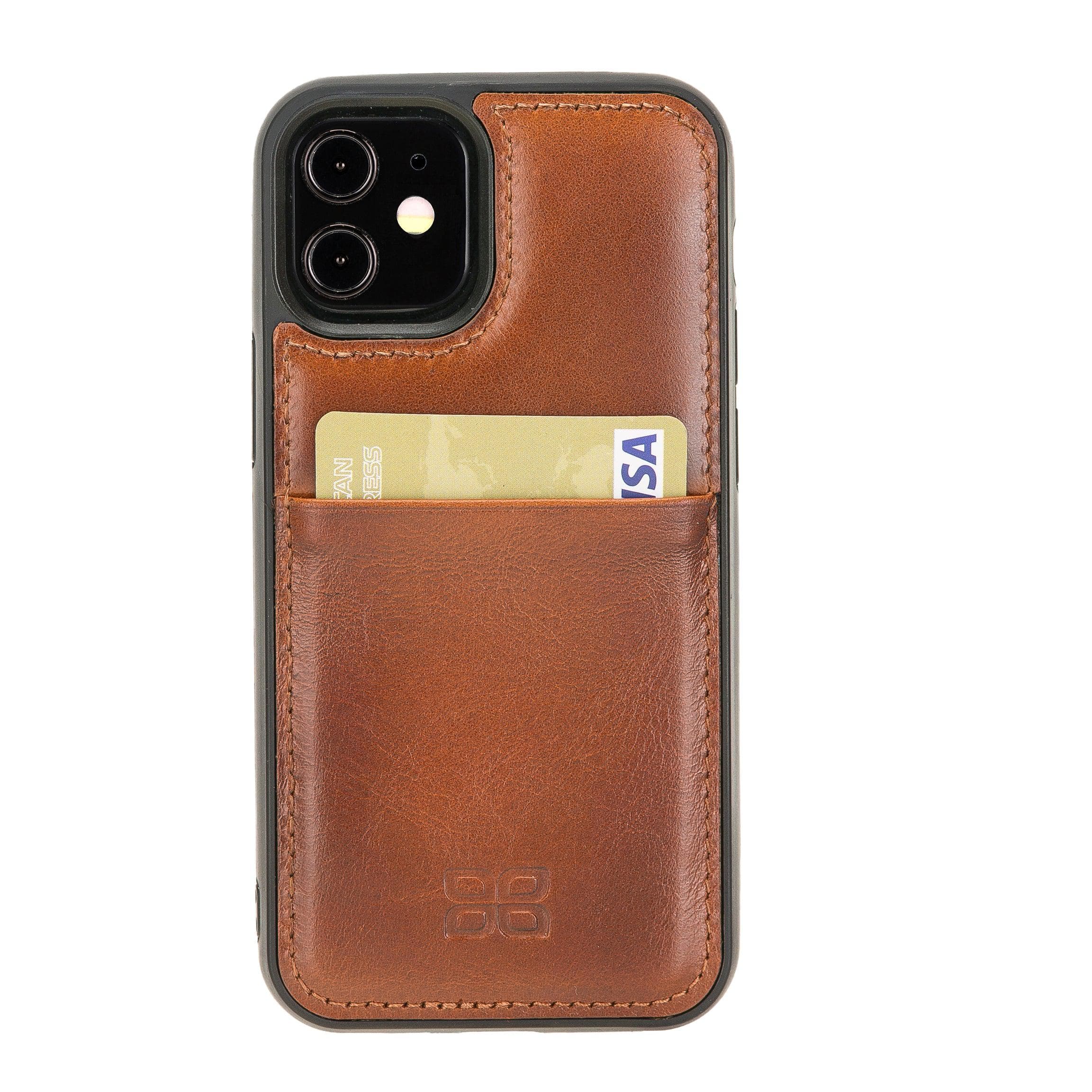 Mobile Phone Cases Flex Cover Back With Card Holder Leather Wallet Cases for Apple İphone 12 Series Bouletta Shop