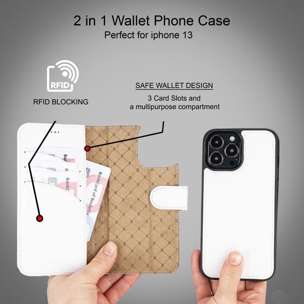 Mobile Phone Cases Limeted Edition Apple iPhone 13 Pro Max Detachable Leather Wallet Case Bouletta