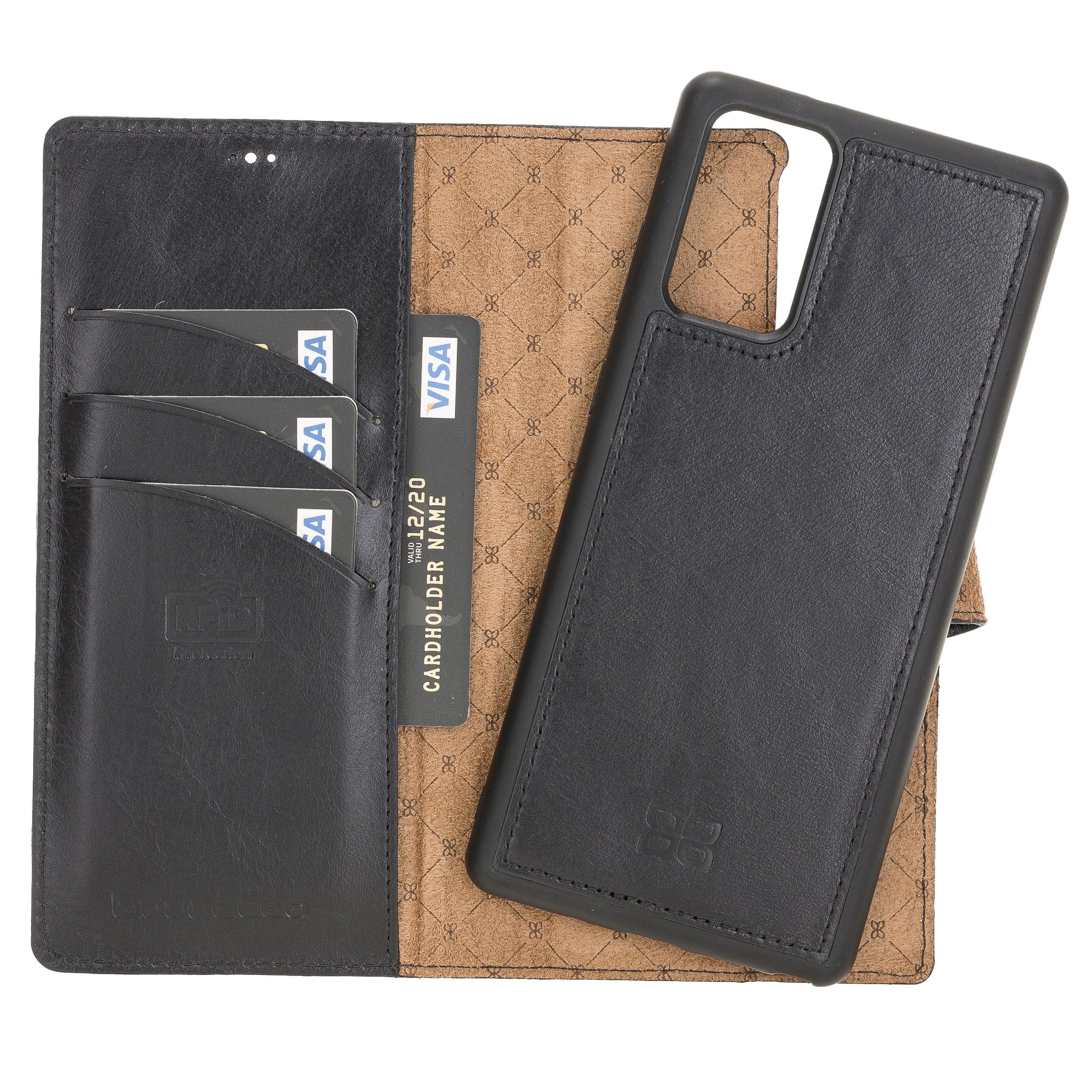 Mobile Phone Cases Magnetic Detachable Zipper Leather Cases for Samsung Note 20 Series Bouletta Shop