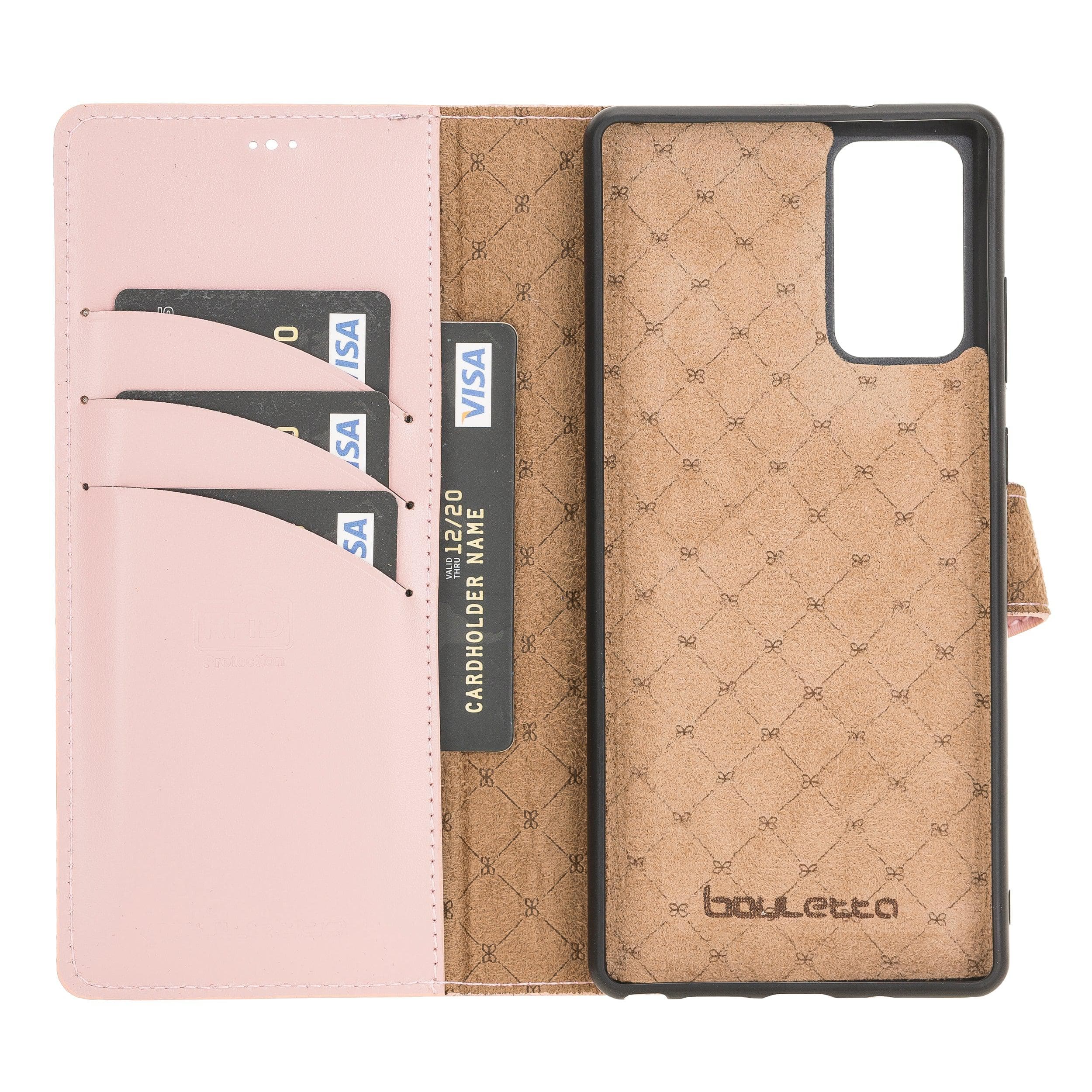 Mobile Phone Cases Magnetic Detachable Zipper Leather Cases for Samsung Note 20 Series Bouletta Shop