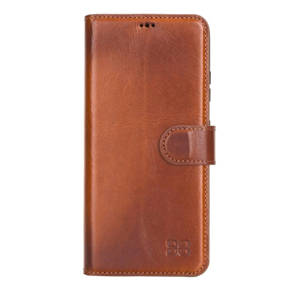 Mobile Phone Cases Non-Detachable Leather Wallet Cases for Samsung Galaxy S21 Series Bouletta Shop