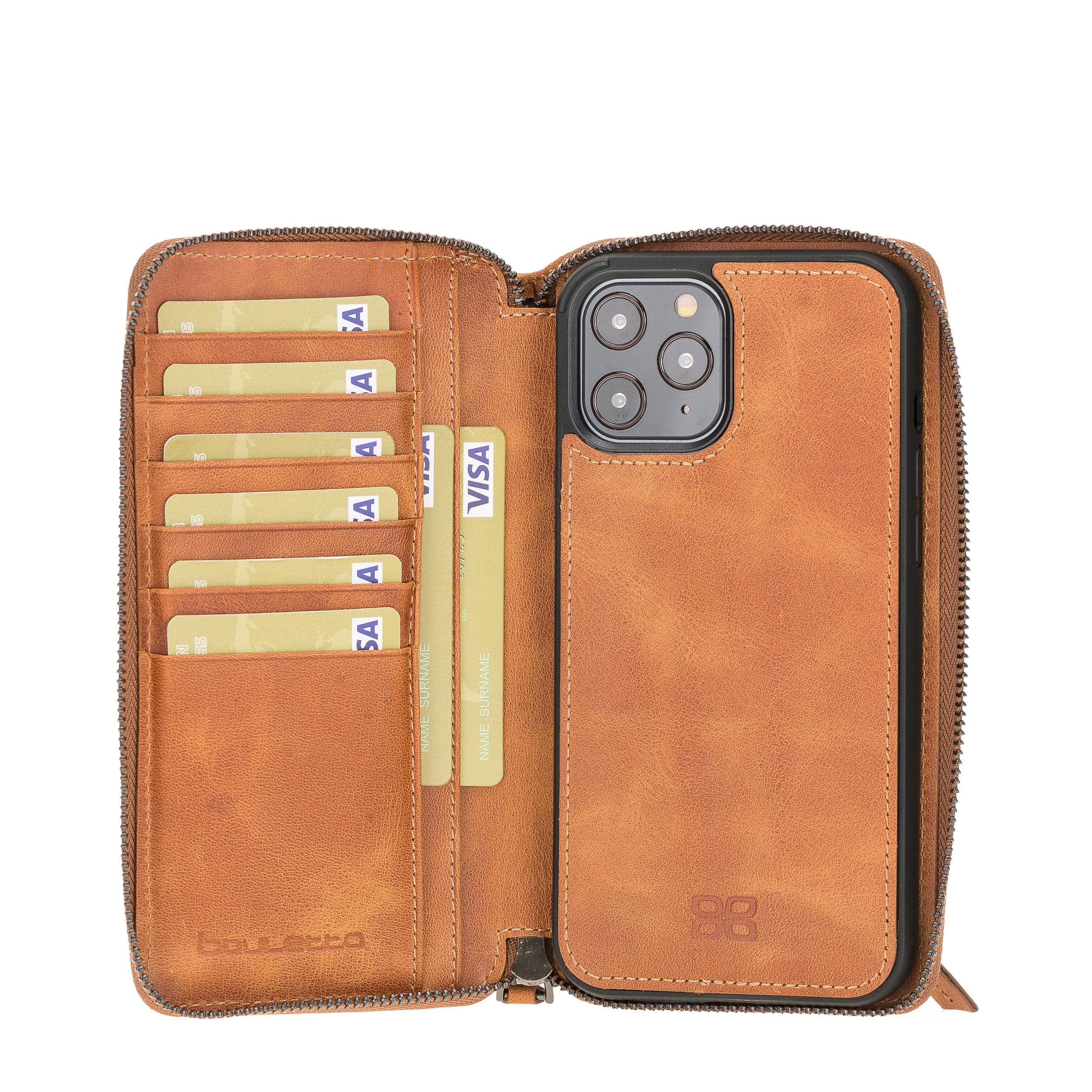 Mobile Phone Cases Pouch Magnetic Detachable Leather Wallet Cases for Apple İphone 12 Series Bouletta Shop