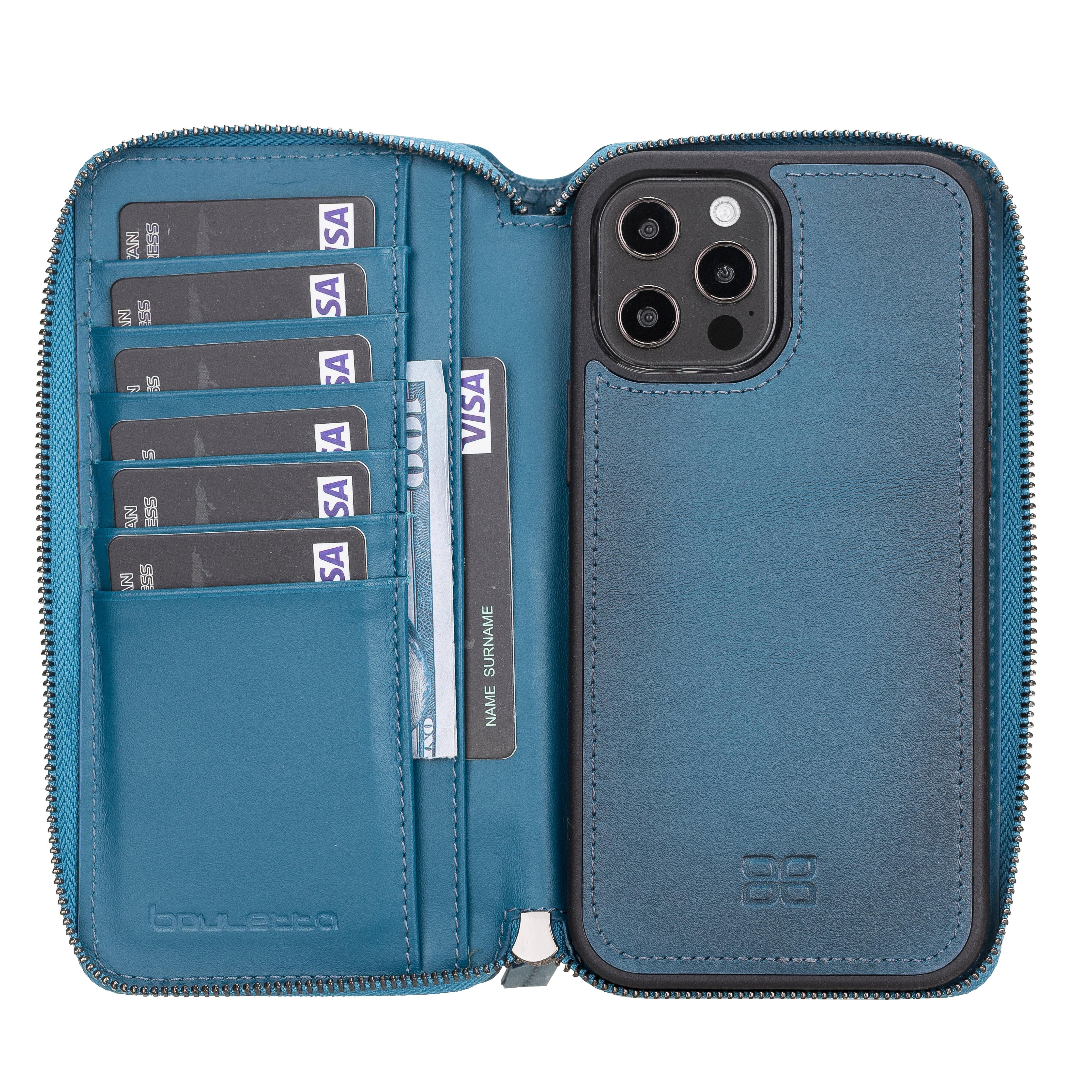 Mobile Phone Cases Pouch Magnetic Detachable Leather Wallet Cases for Apple İphone 12 Series Bouletta Shop