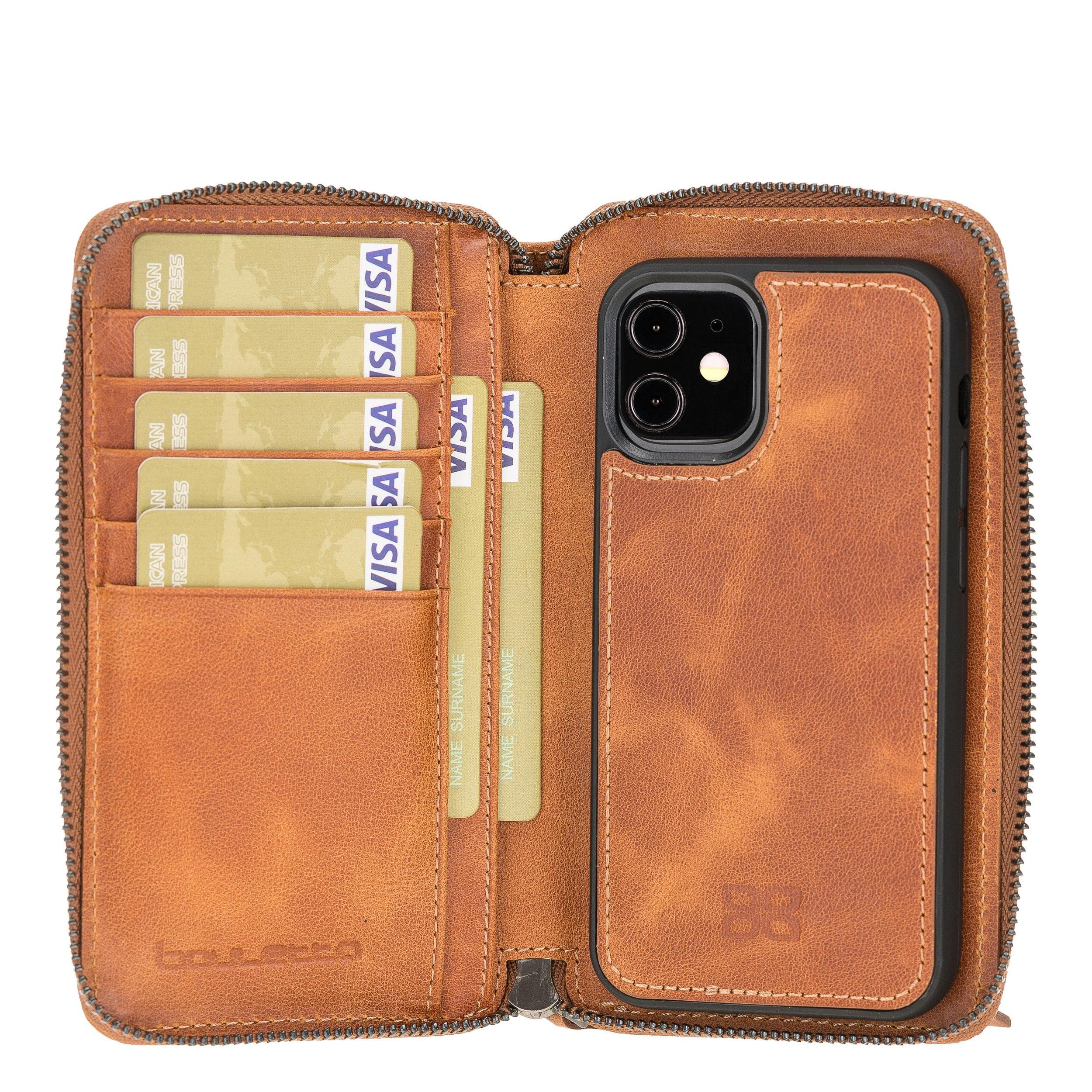 Mobile Phone Cases Pouch Magnetic Detachable Leather Wallet Cases for Apple İphone 12 Series Bouletta Shop