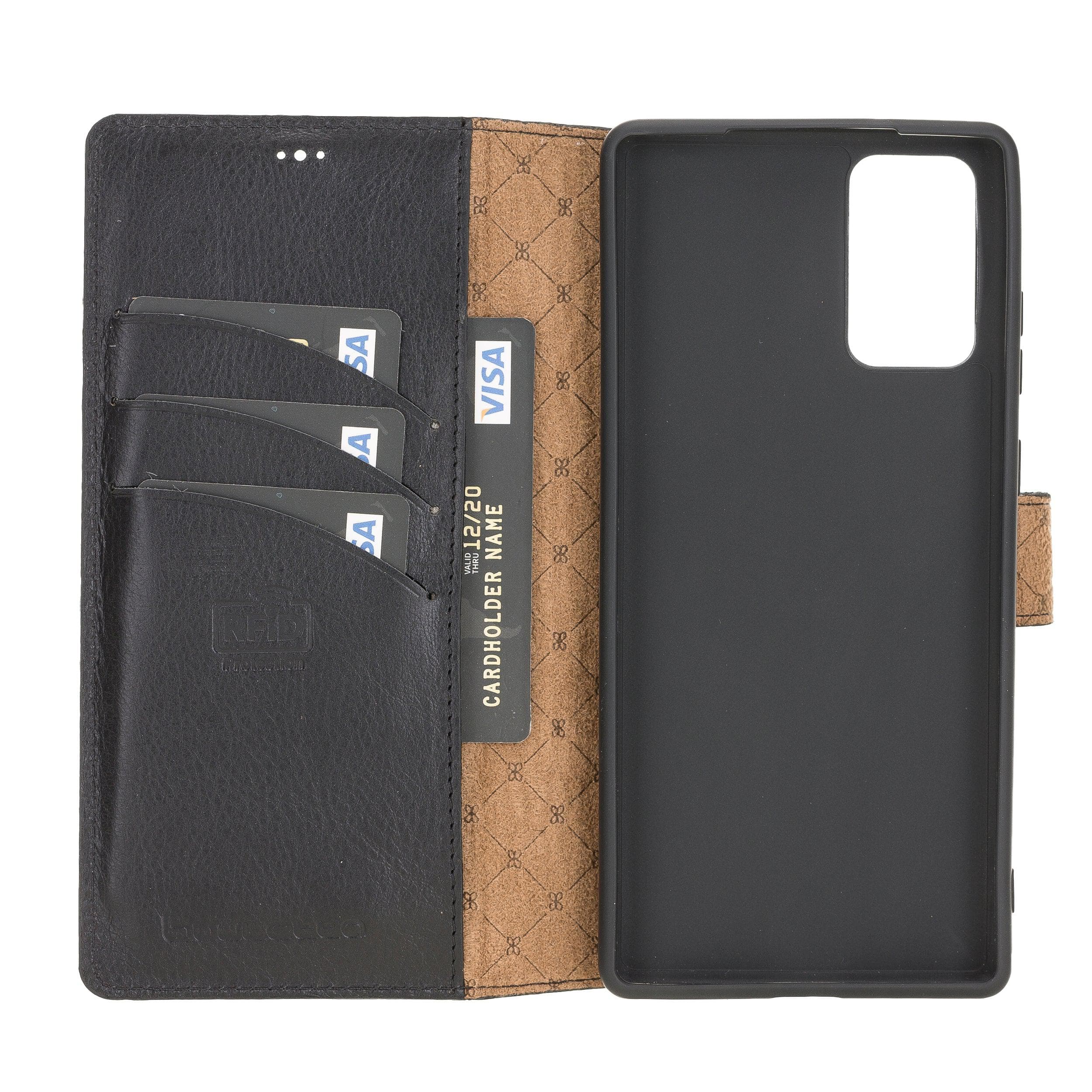 Mobile Phone Cases Wallet Folio Leather Case with ID slot for Samsung Note 20 Series Bouletta Shop