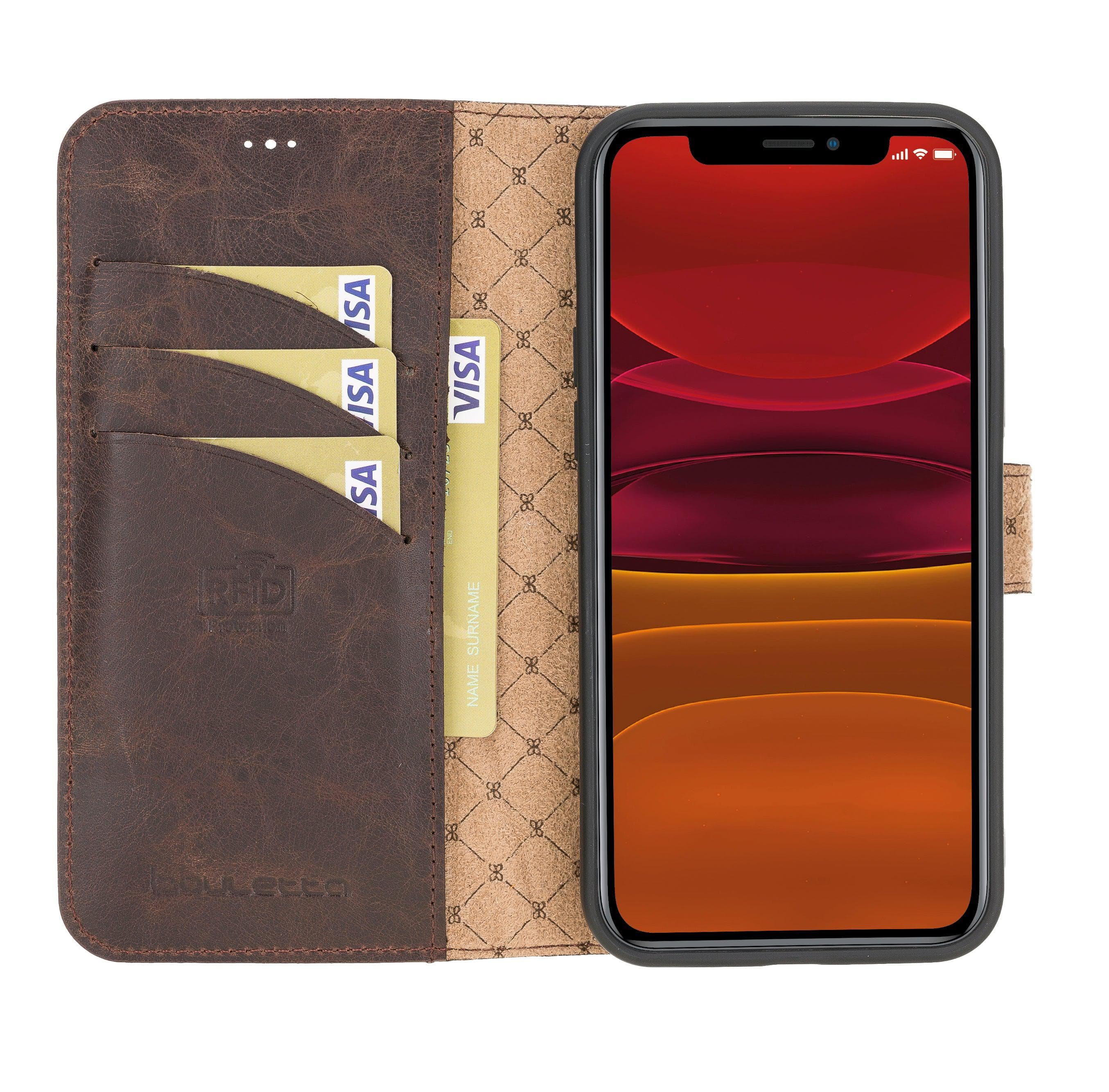 Mobile Phone Cases Wallet Folio With ID Slot Leather Wallet Cases for Apple İphone 12 Series Bouletta Shop