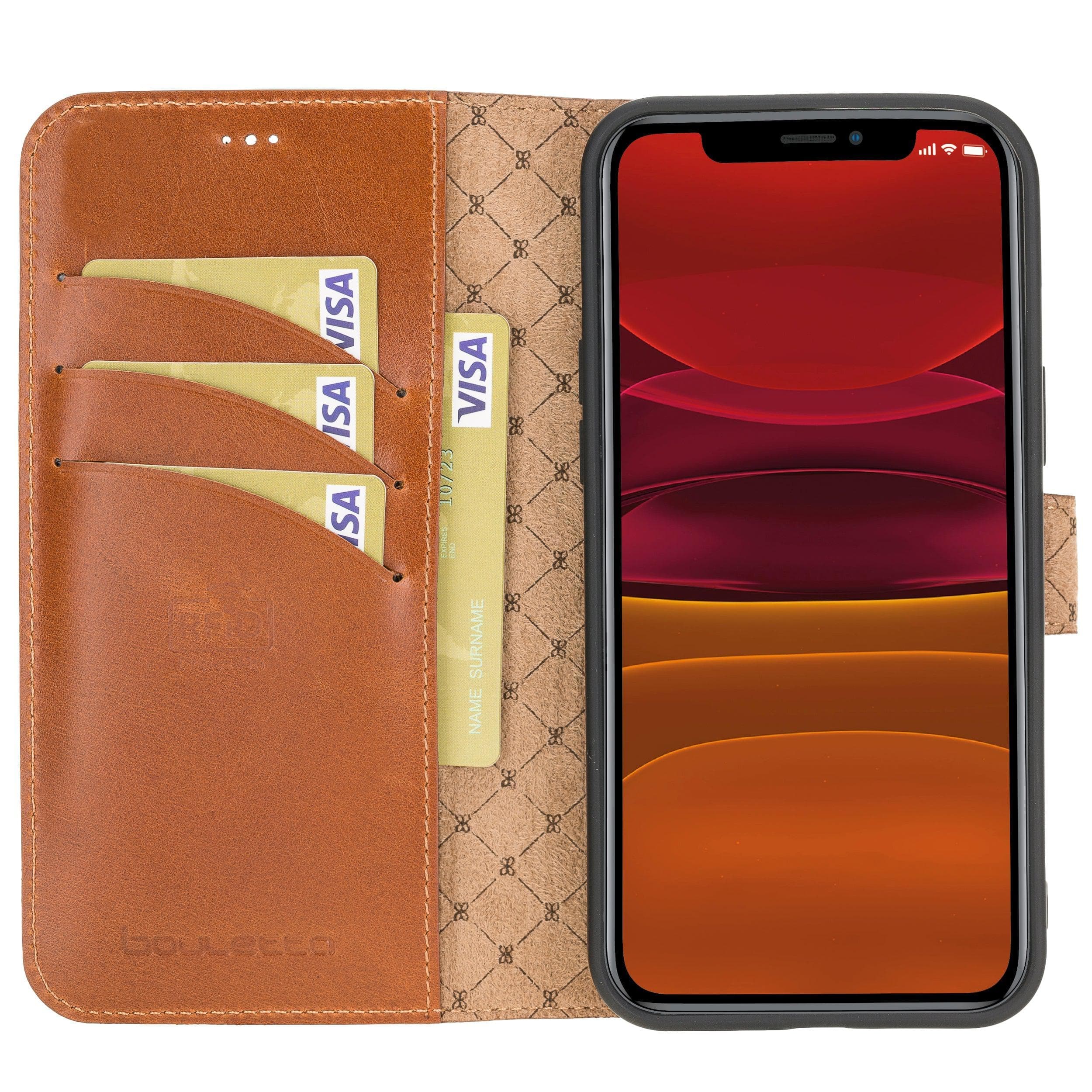 Mobile Phone Cases Wallet Folio With ID Slot Leather Wallet Cases for Apple İphone 12 Series Bouletta Shop