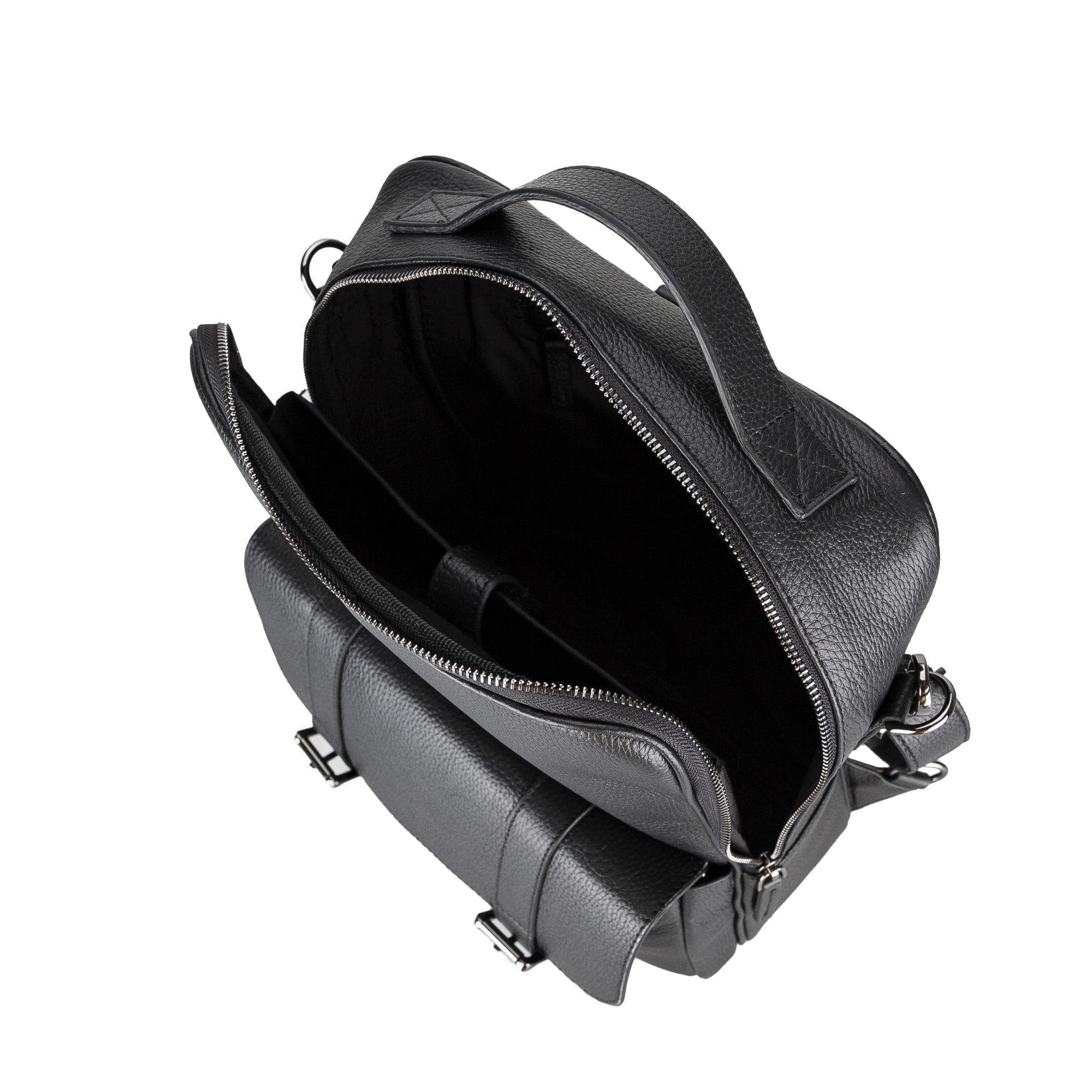 Molde Unisex Genuine Leather Backpack for Daily Life or Laptop / MacBook Black Bouletta LTD