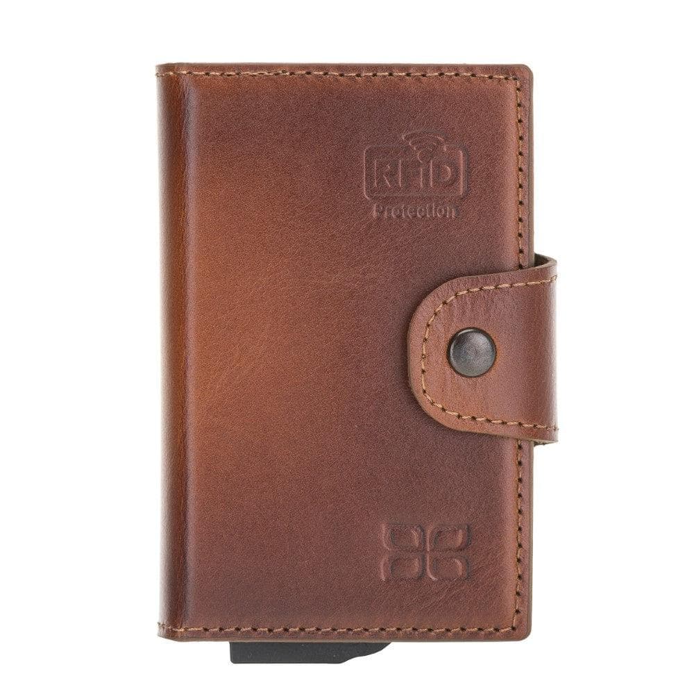 Mondello Leather Card Holder Tan Bouletta LTD