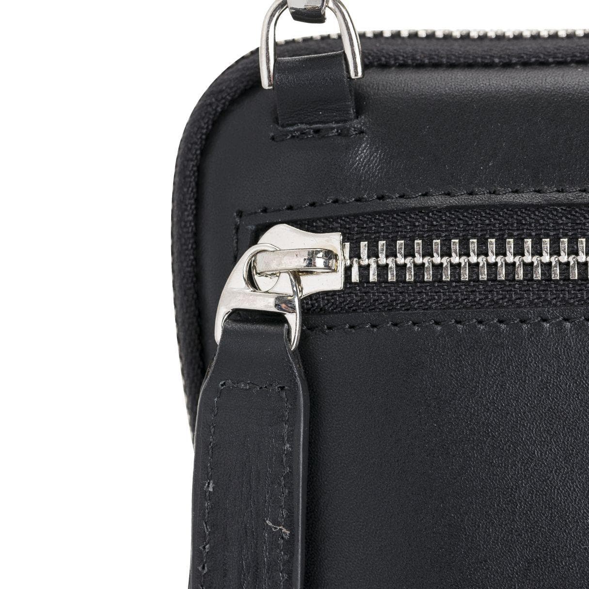 Nino Leather Crossbody Bag - Black Bouletta Shop