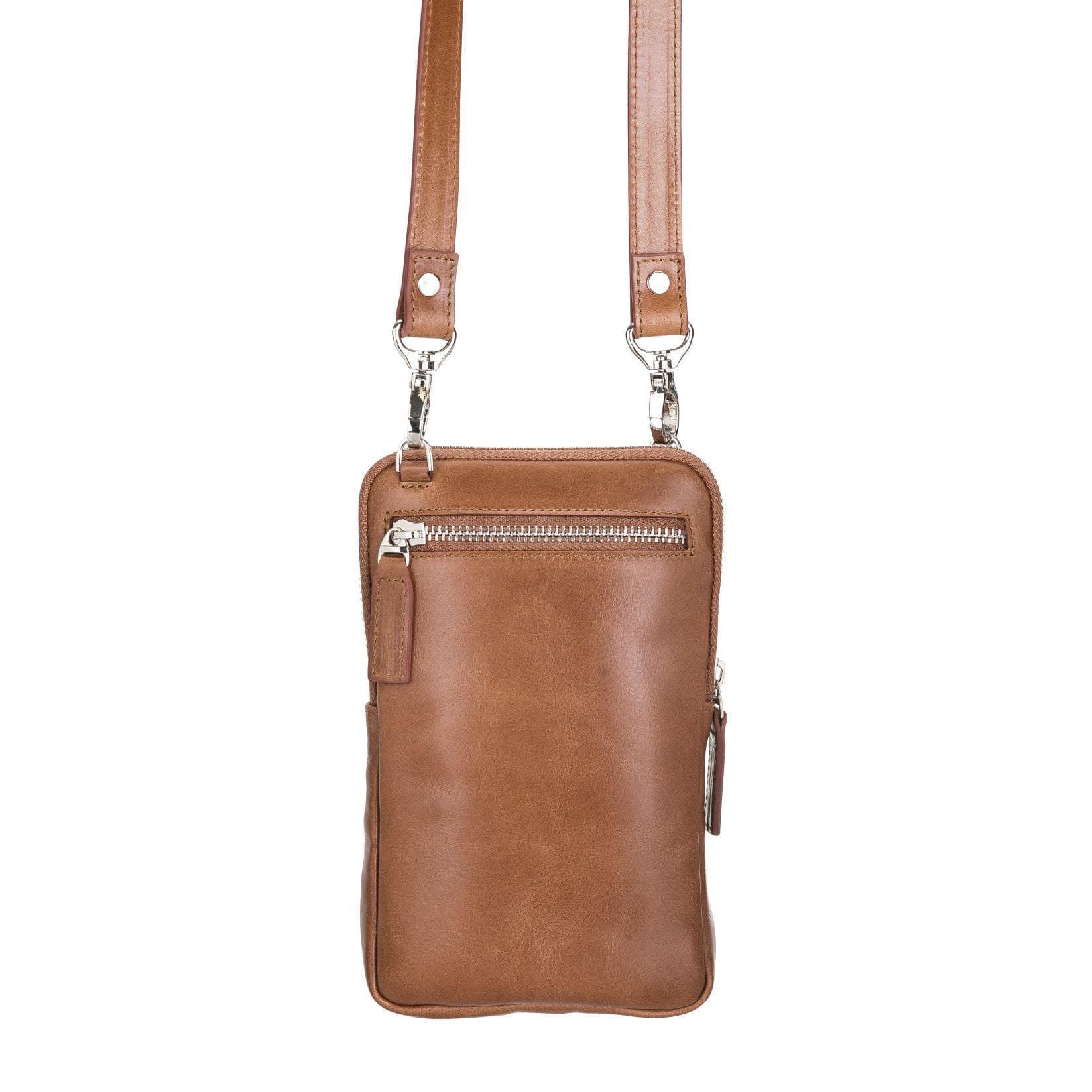 Nino Leather Crossbody Bag - Tan Bouletta Shop