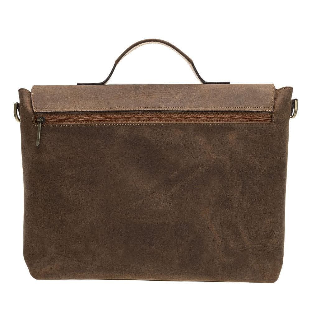 Olympus Leather Briefcase 13" Antic Brown Bouletta LTD
