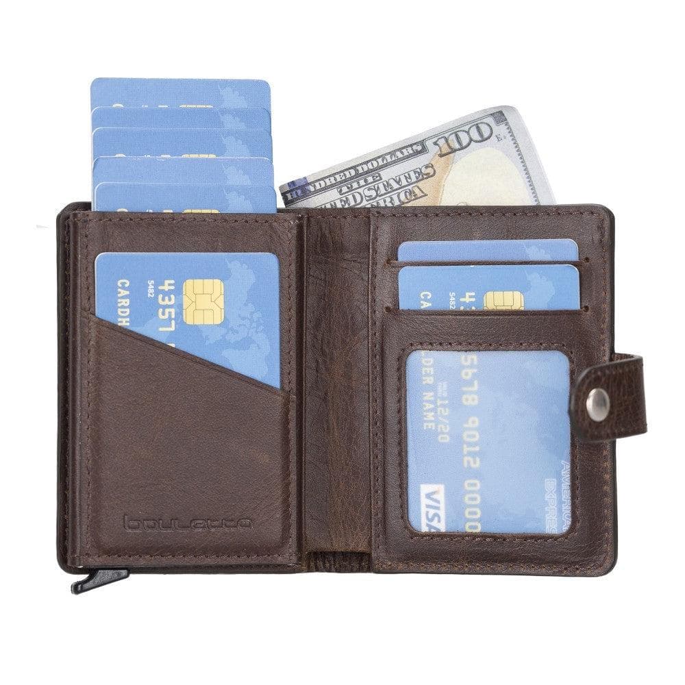 Palermo Zip Mechanical Leather Card Holder Bouletta LTD