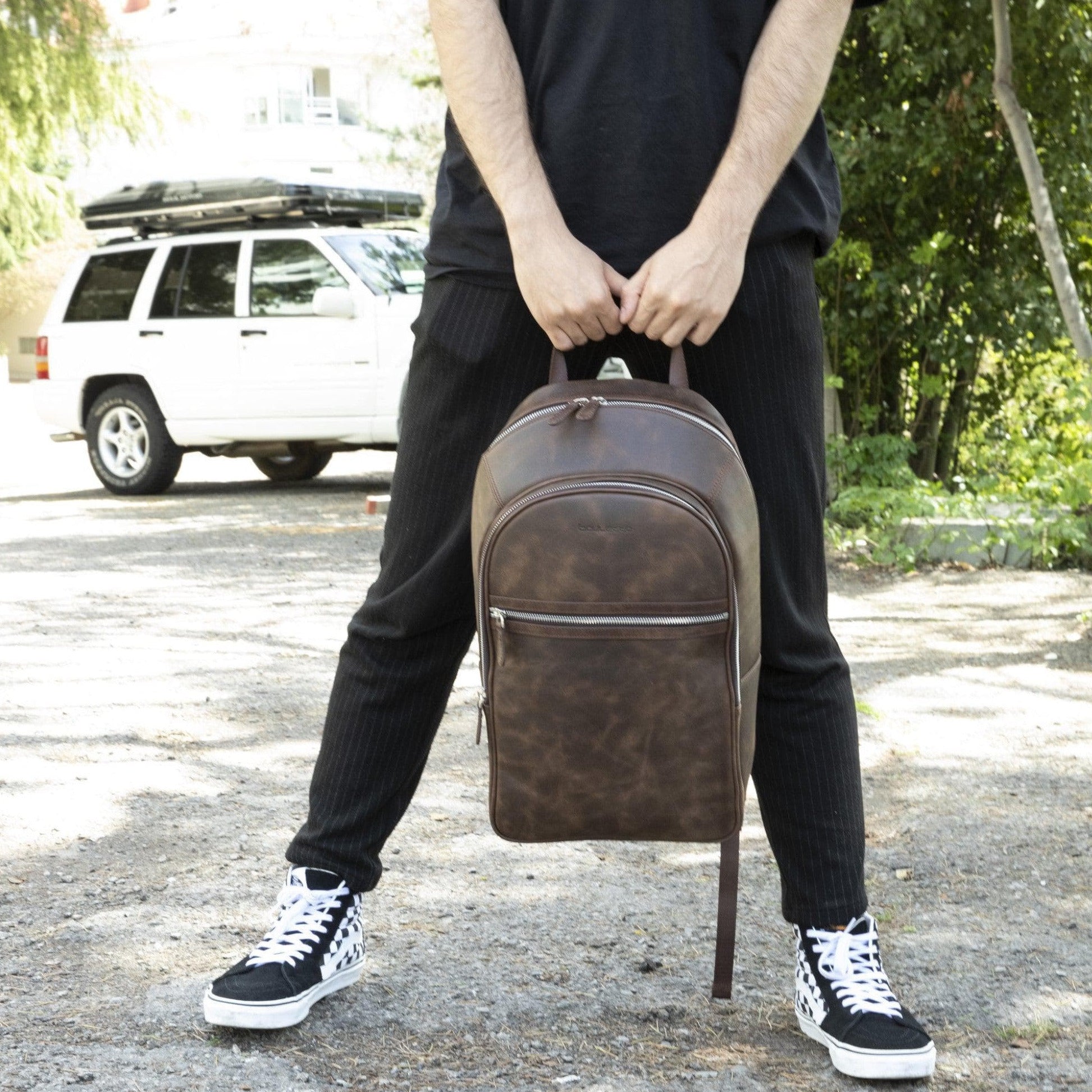 Pella Genuine Leather Backpack & Rucksack - Handmade and Customizable Bouletta LTD