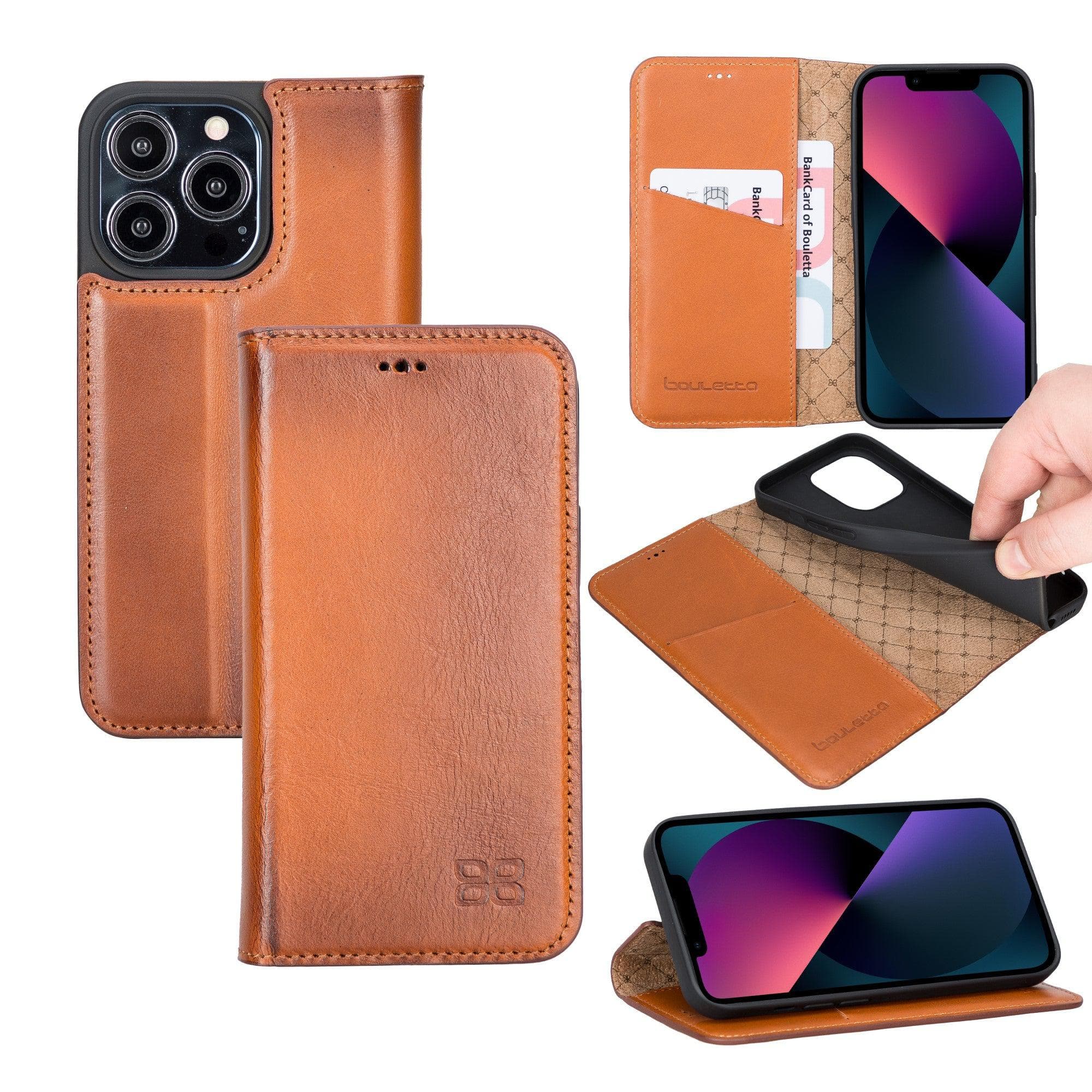 Phone Case Brooks Leather Slim Wallet Case for Apple iPhone 13 Series Bouletta