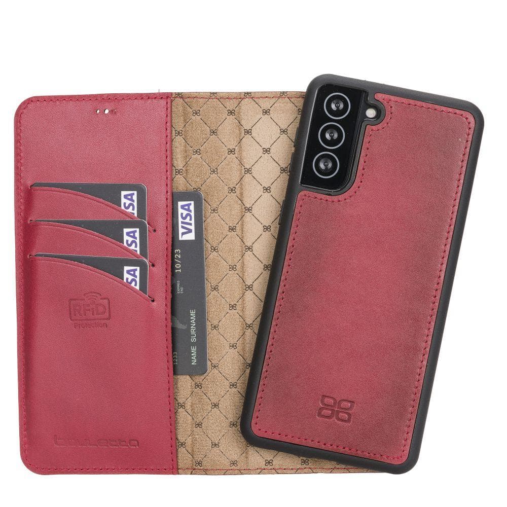 Phone Case Customizable Leather Case | Magnetic Detacable Wallet Model Bouletta Shop