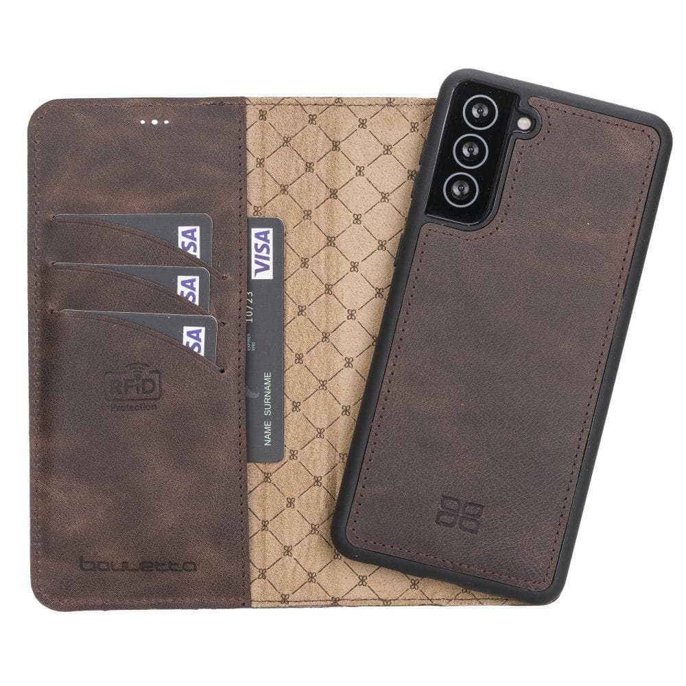 Phone Case Customizable Leather Case | Magnetic Detacable Wallet Model Bouletta Shop