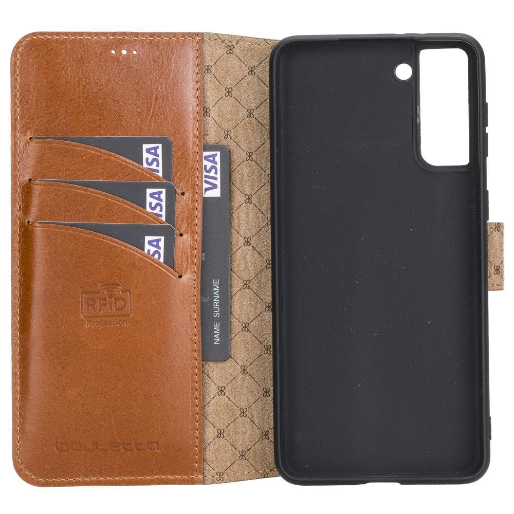Phone Case Customizable Leather Case | Wallet Follio with ID Slot Model Bouletta Shop