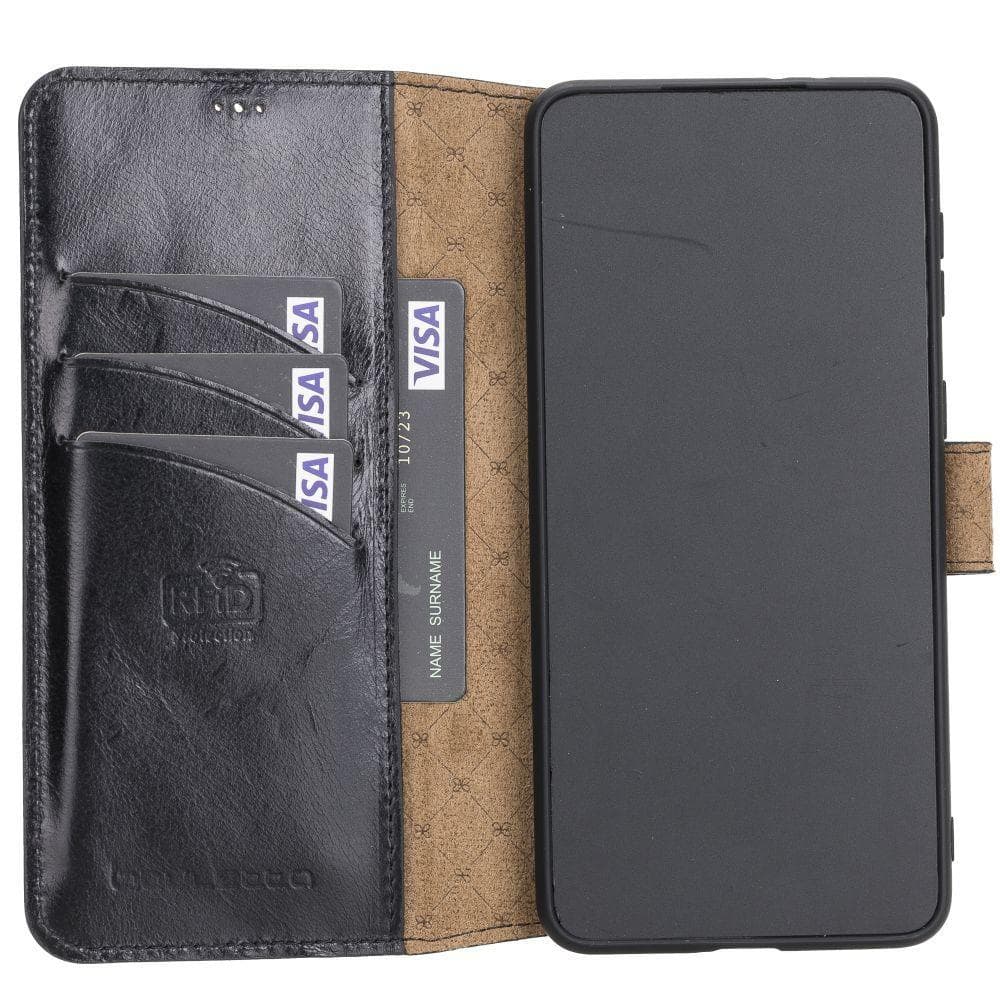 Phone Case Customizable Leather Case | Wallet Follio with ID Slot Model Bouletta Shop