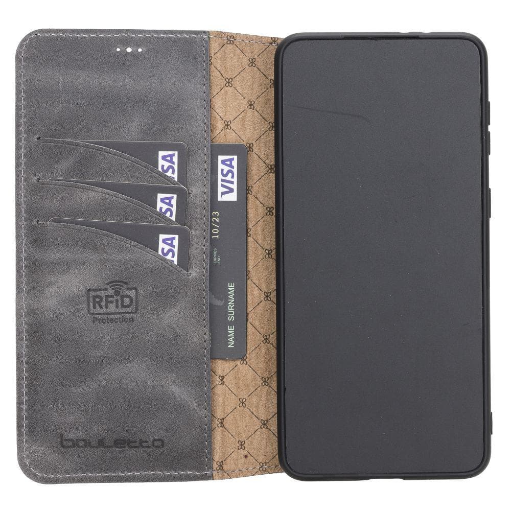Phone Case Customizable Leather Case | Wallet Follio with ID Slot Model Bouletta Shop