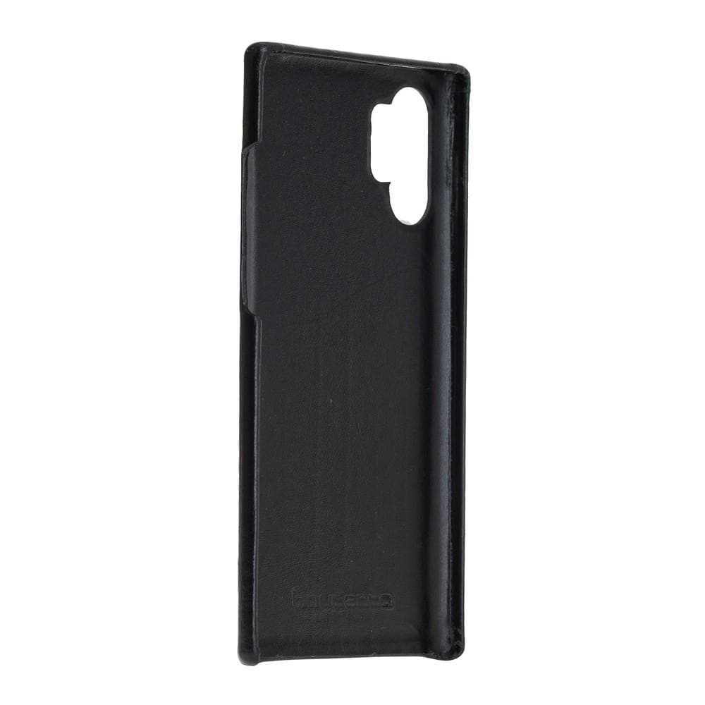 Phone Case F360 Leather Back Cover Case for Samsung Galaxy Note 10 Plus - Rustic Black Bouletta Shop